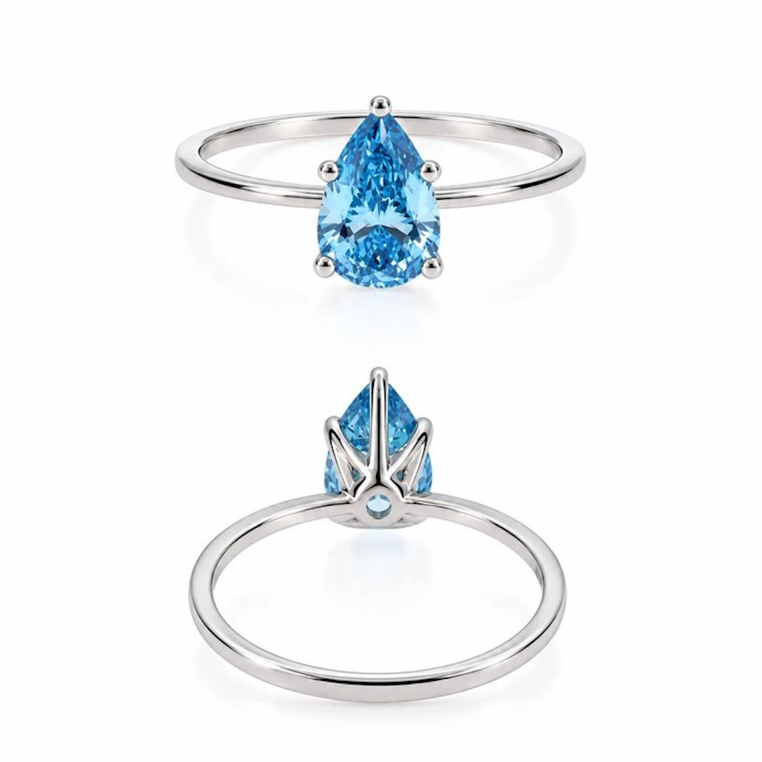 No reserve price - Ring - 14 kt