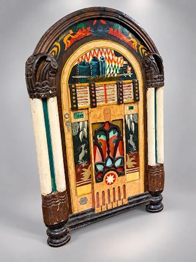 Wall plate - Wood - Jukebox wall plaque