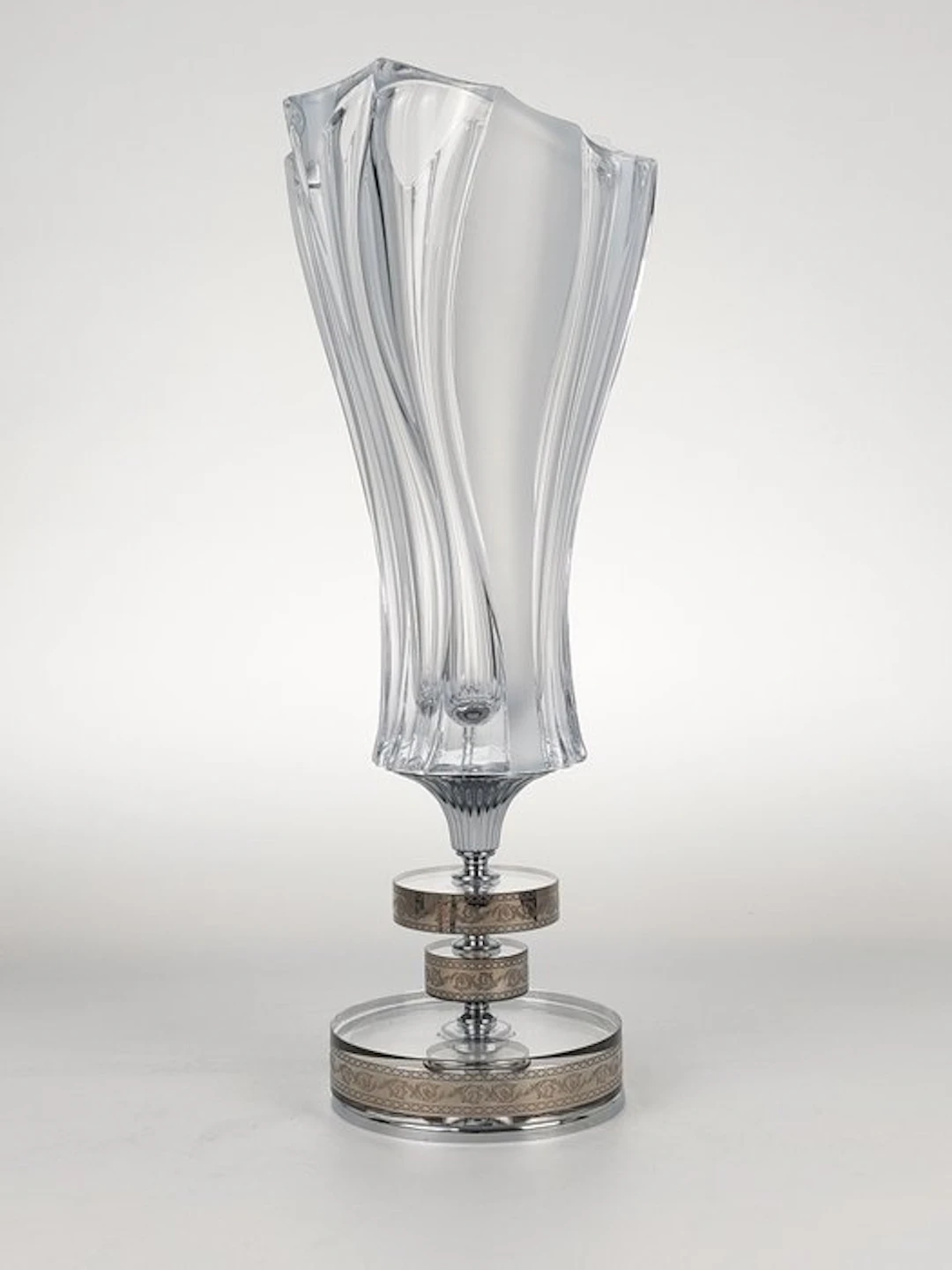 SECOLOVENTESIMO - Vase - Crystal, platinum - Platinum 'n Crystal Vase
