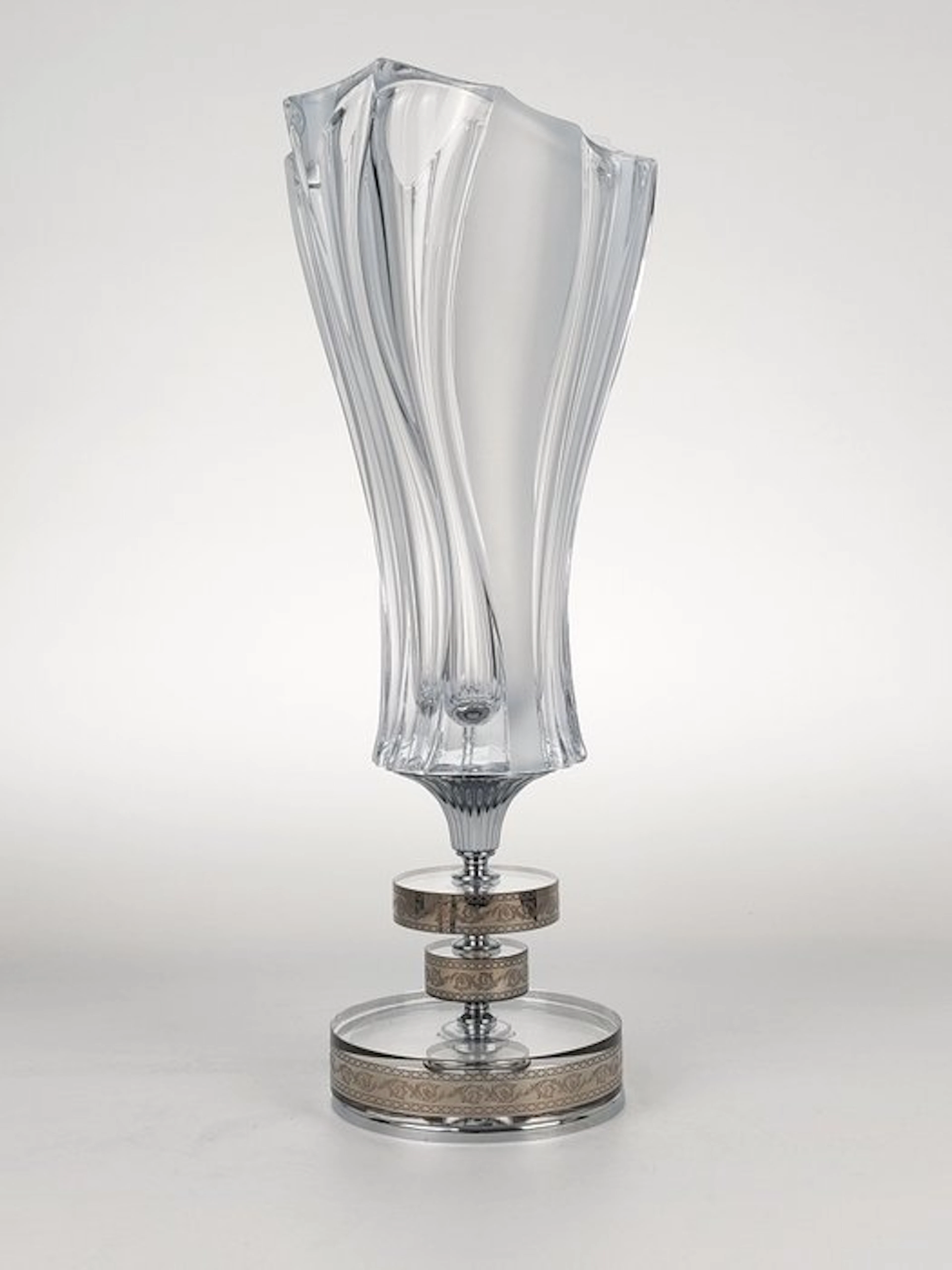 SECOLOVENTESIMO - Vase - Crystal, platinum - Platinum 'n Crystal Vase
