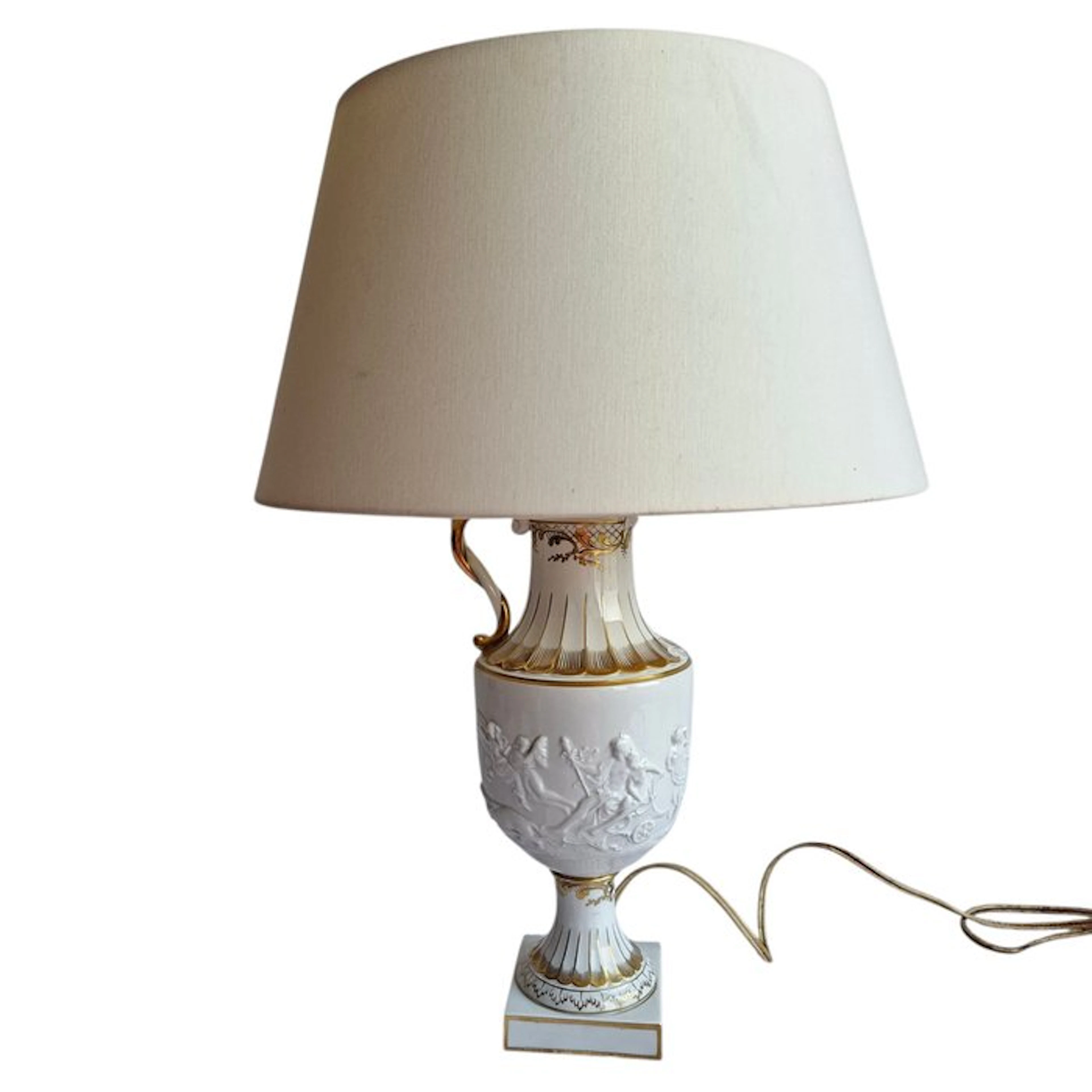 Capodimonte - Table lamp - Porcelain - relief decor