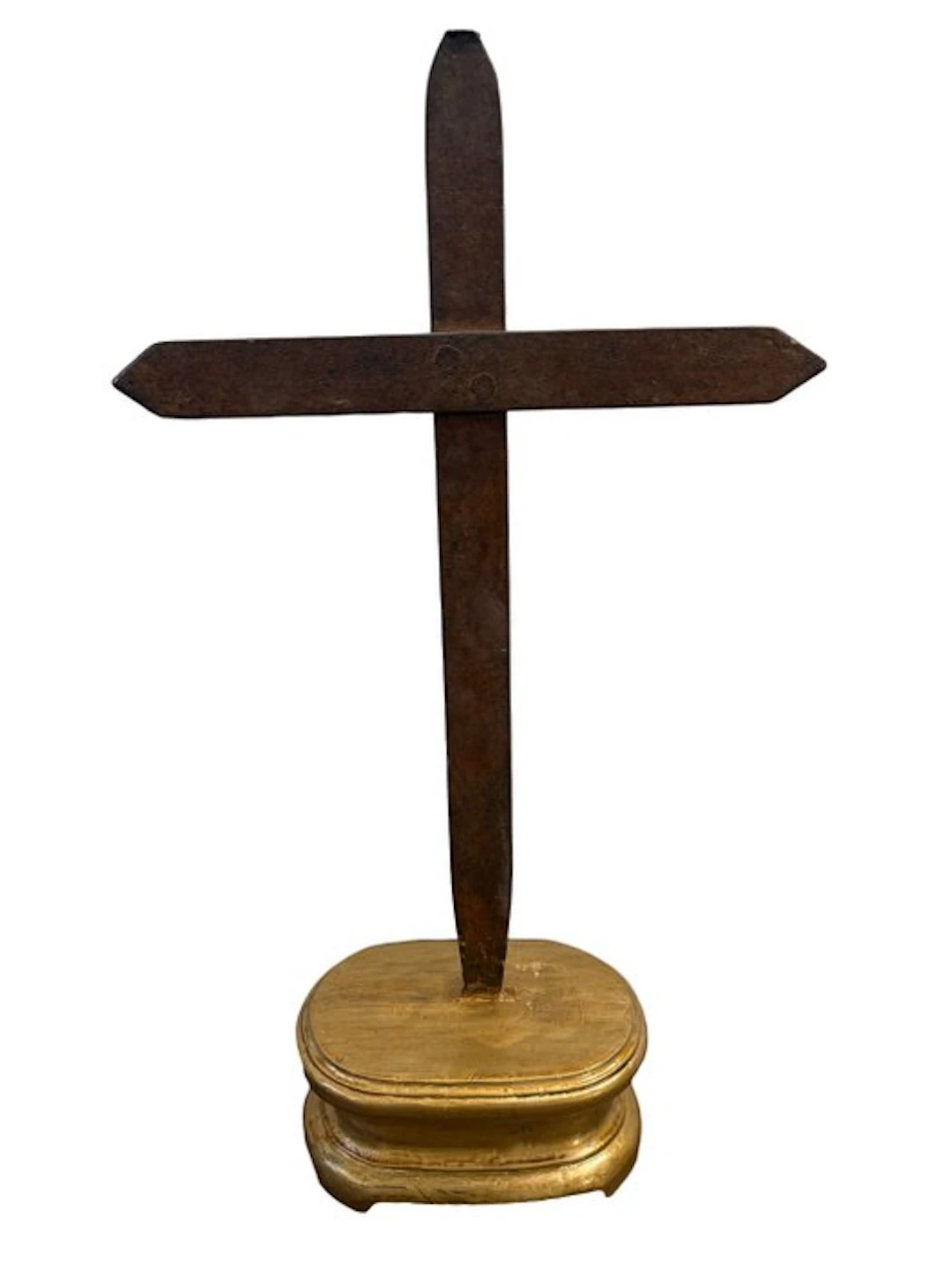 Antique Crucifix - Iron, Wood - 1850-1900 - Wrought iron crucifix - 50 cm