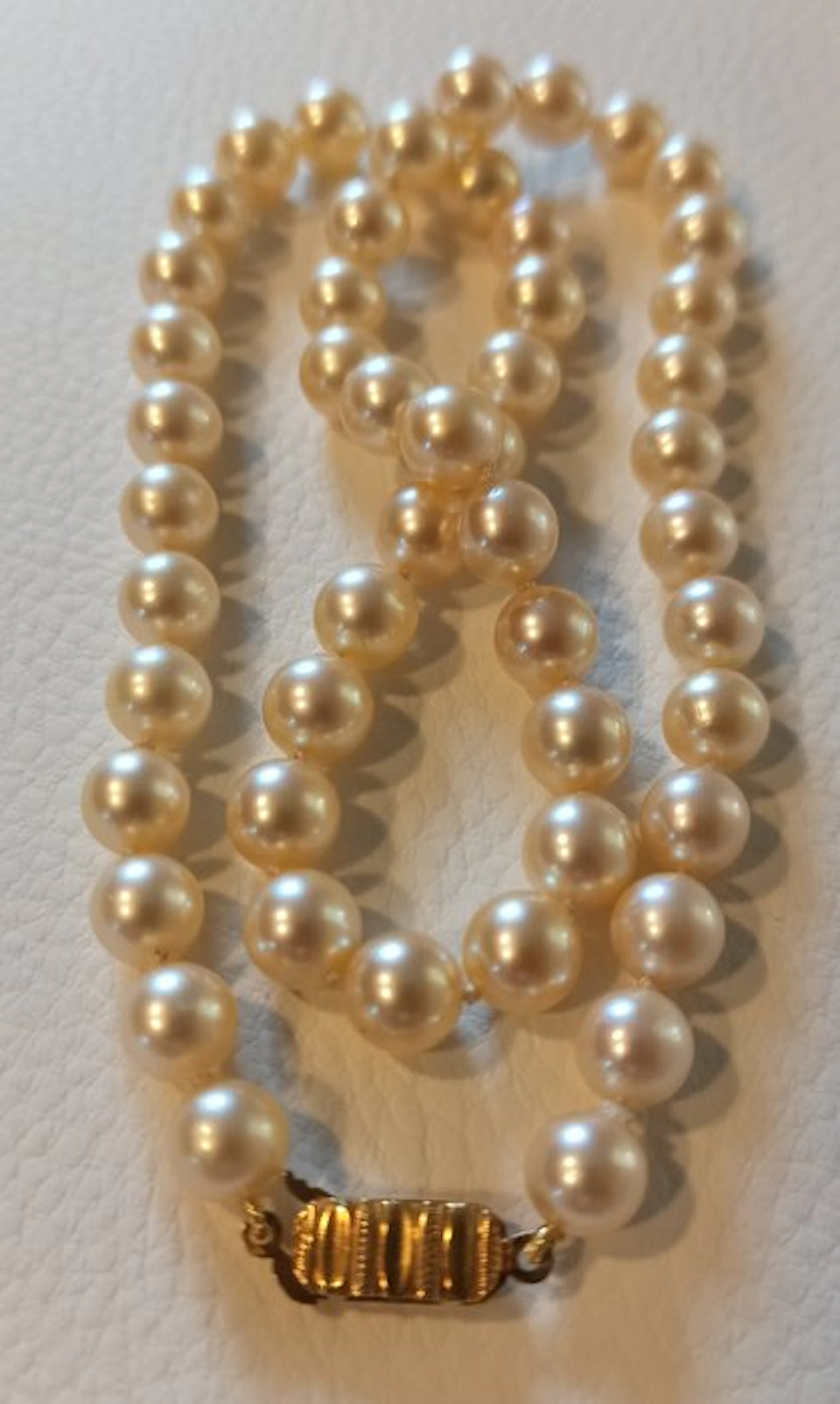 No reserve price - String of beads - 18 kt