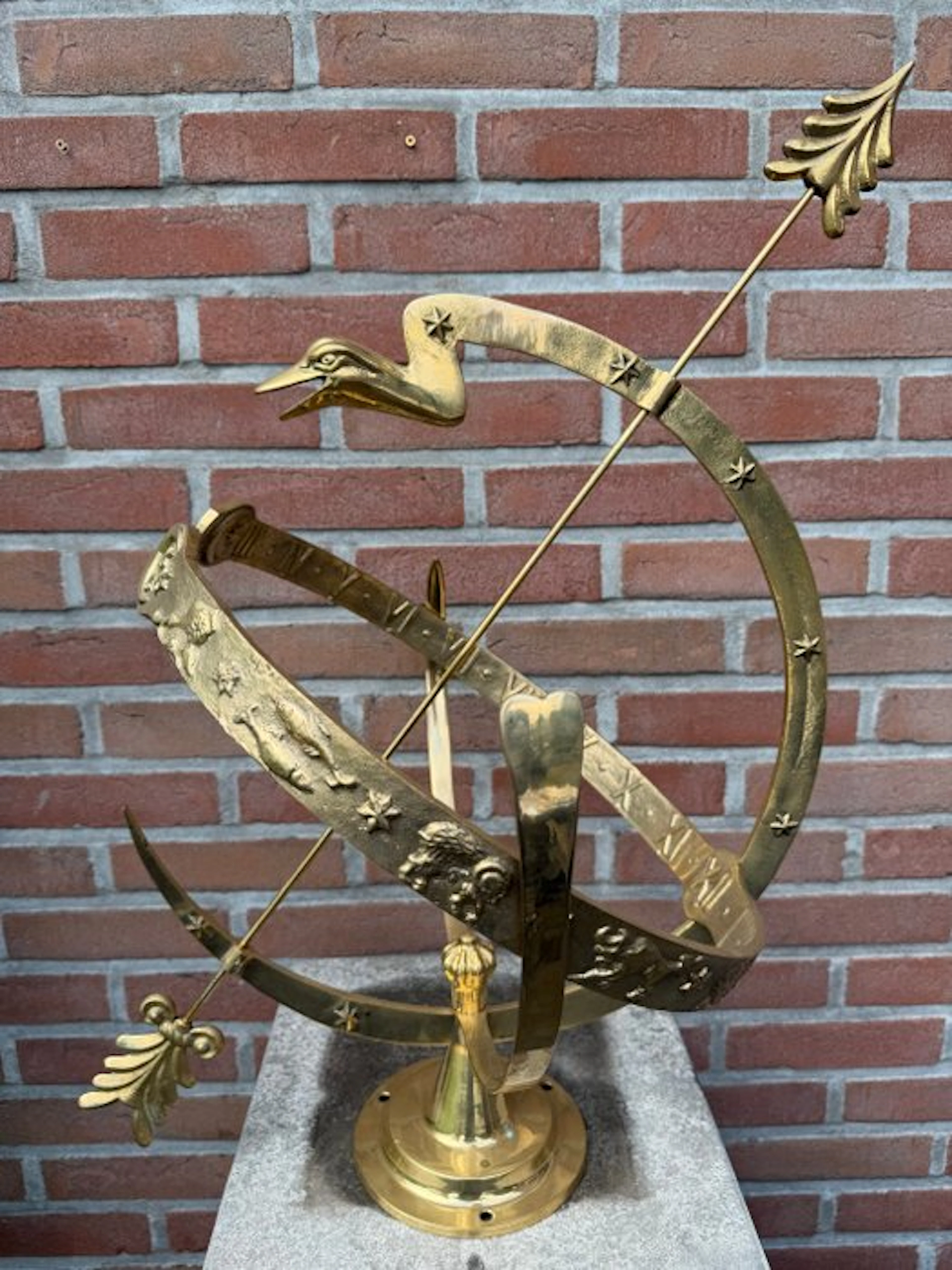 Sundial - Copper, Brass - Netherlands - 2000-2010 - Copper sundial.