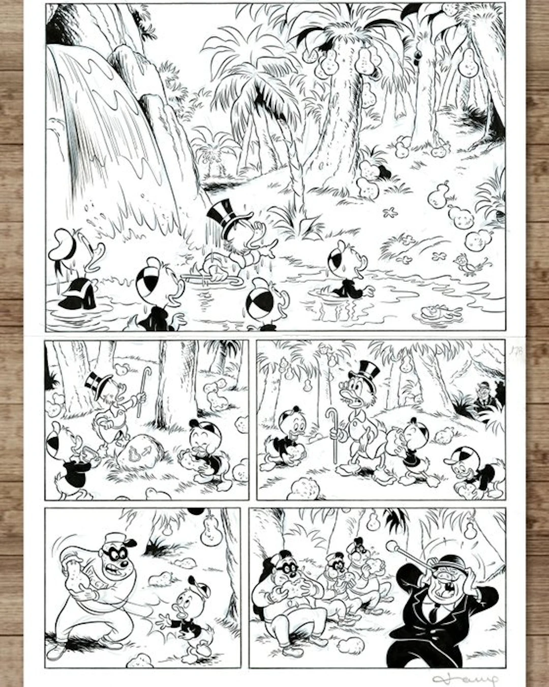 Tony Fernandez - Original Production Comic Page 17/18 - Uncle Scrooge