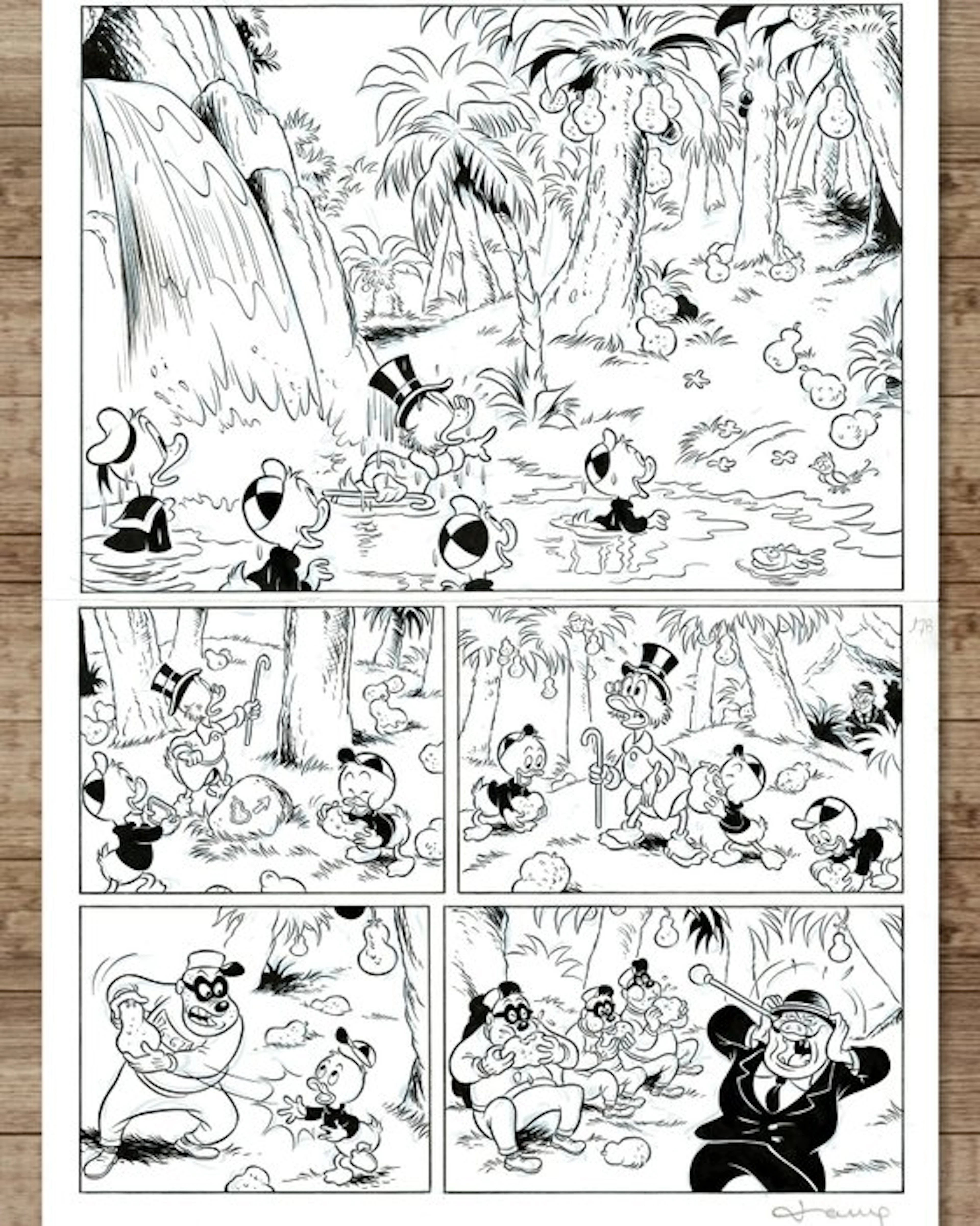 Tony Fernandez - Original Production Comic Page 17/18 - Uncle Scrooge