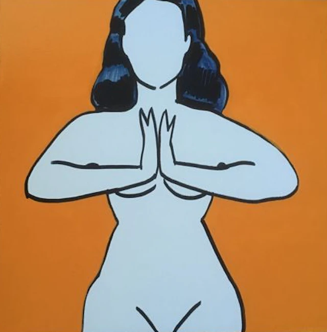 Marco Lodola (1955) - Nudo arancione