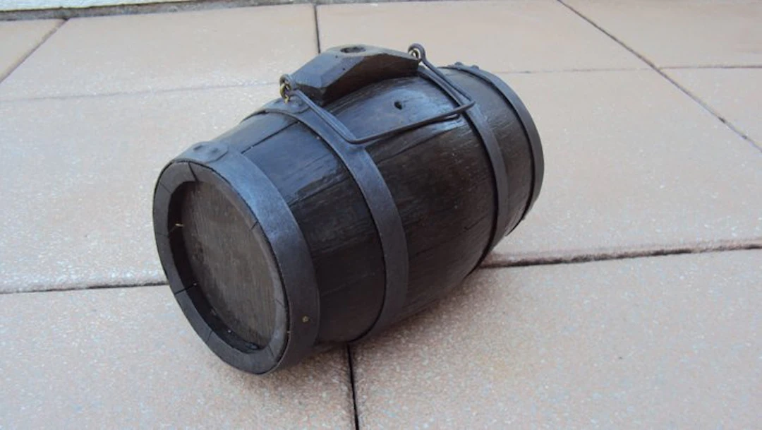 Barrel - Old small barrel for black powder.