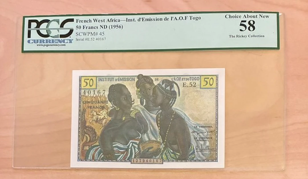 French West Africa. - 50 Francs - ND (1956) - Pick 45 (No reserve price)