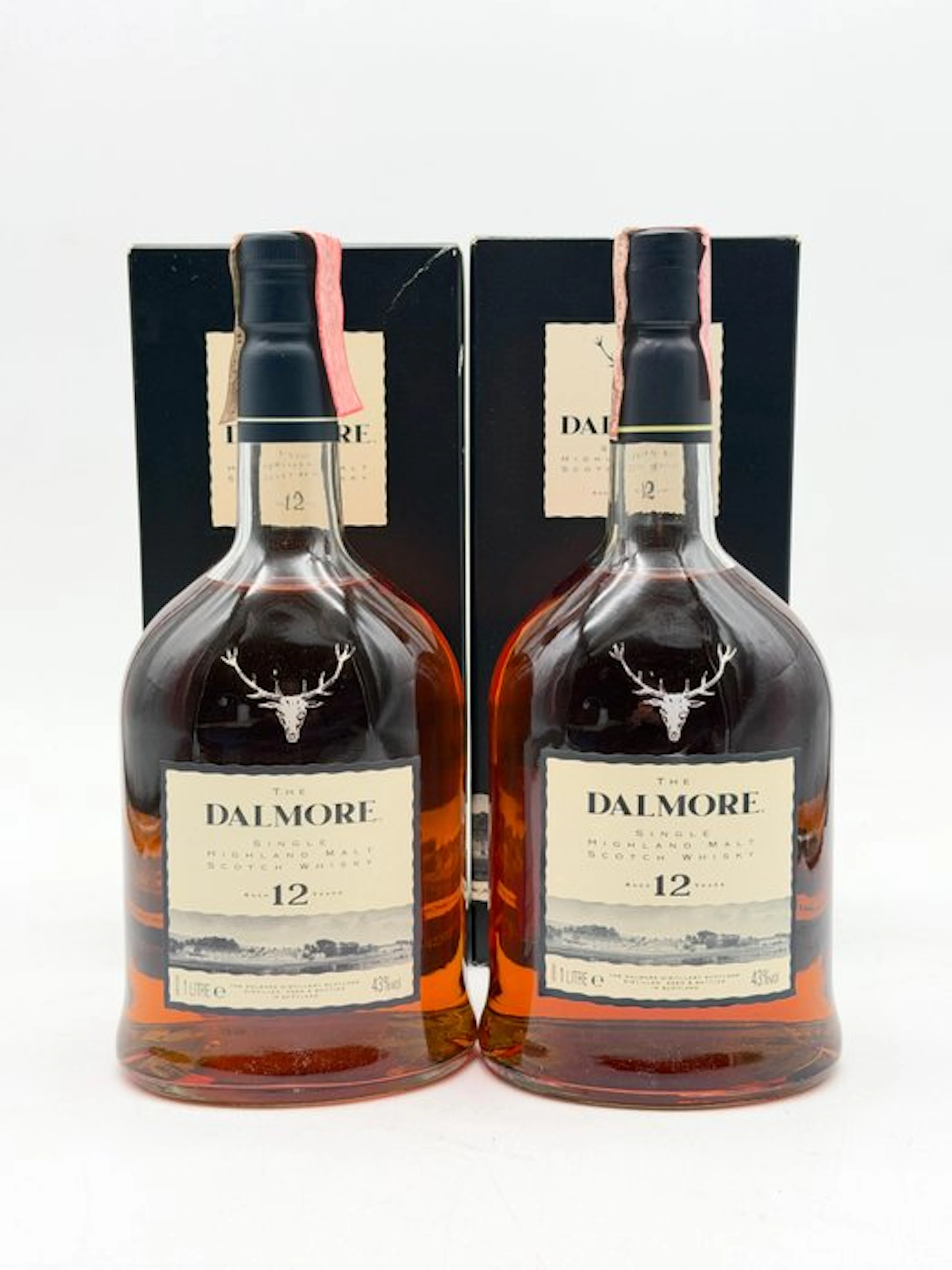 Dalmore 12 years old - b. 1990s - 1 Litre - 2 bottles