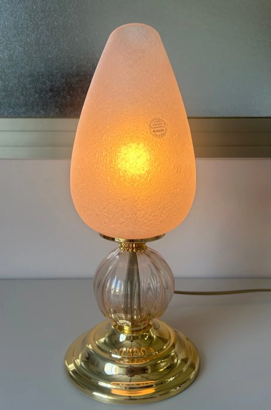 Table lamp - Murano glass - Teardrop lamp