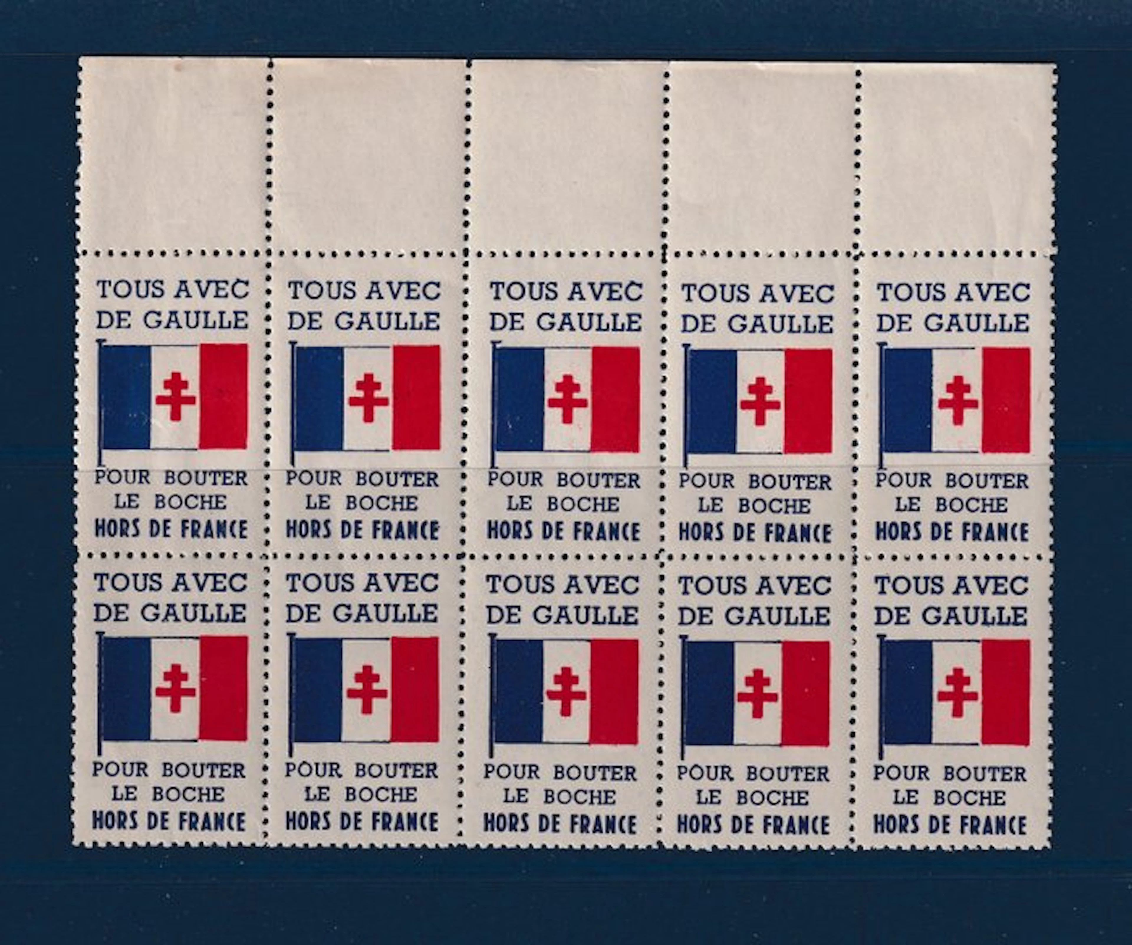 France - Libération De Gaulle Sticker ** - Mayer