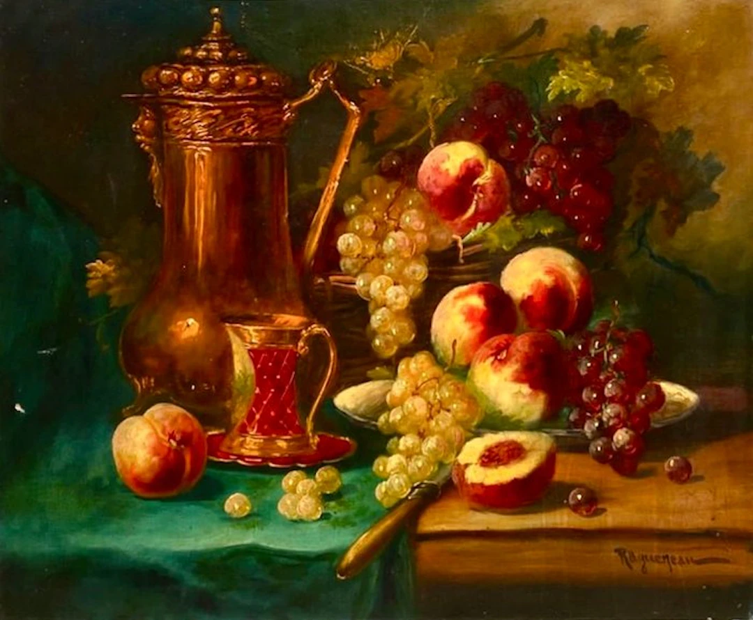 Paul Charles Ragueneau (1913-1986) - Nature morte aux pêches