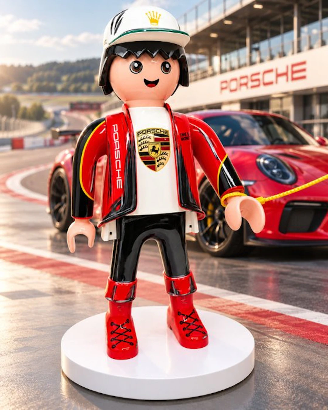 Playmobil sculpture