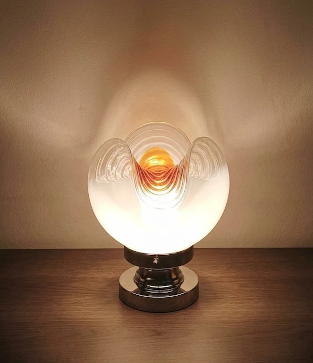 Table lamp - handmade volant - Murano glass - MURANO