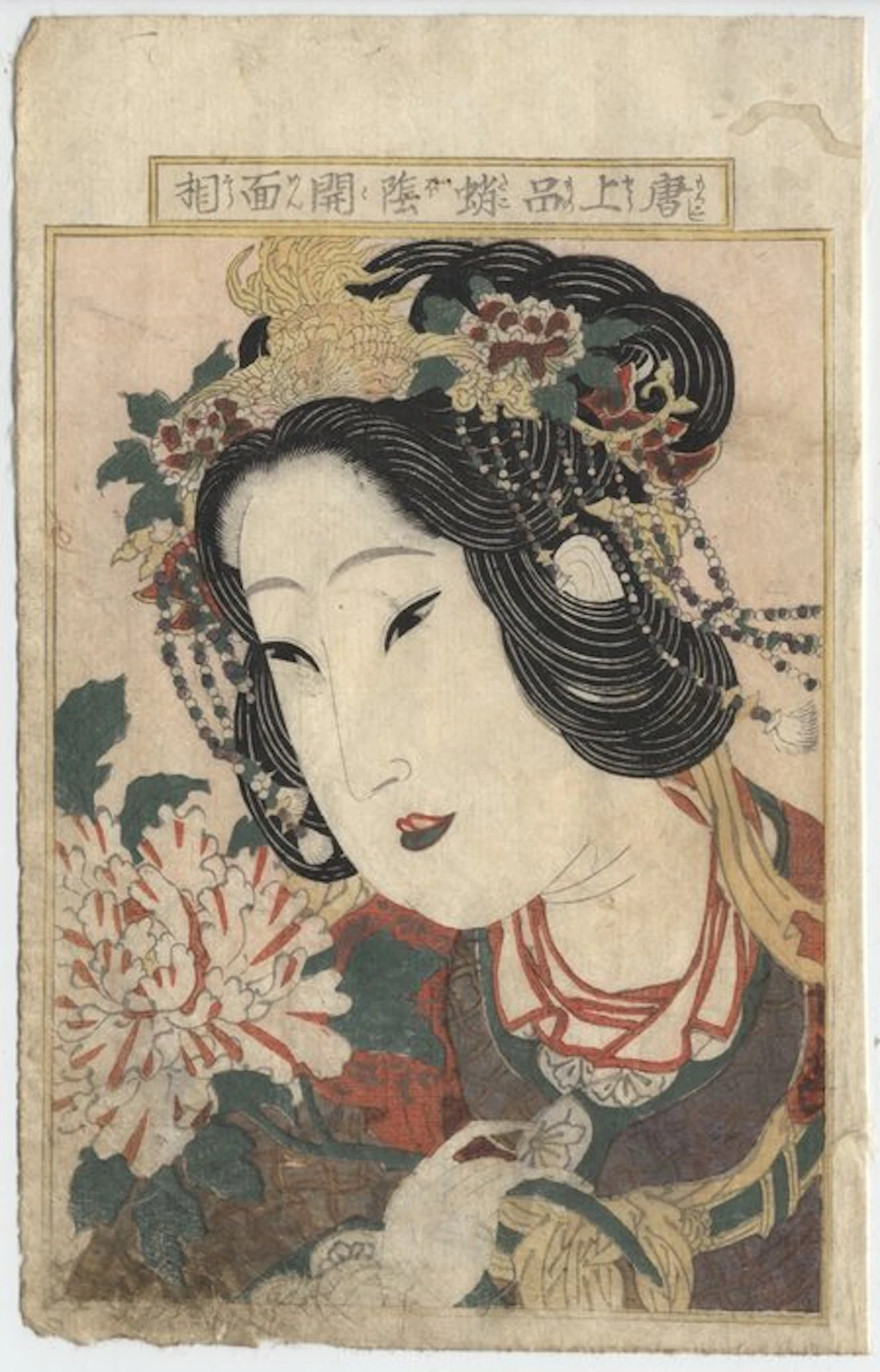 Young girl - original print Eisen - ca