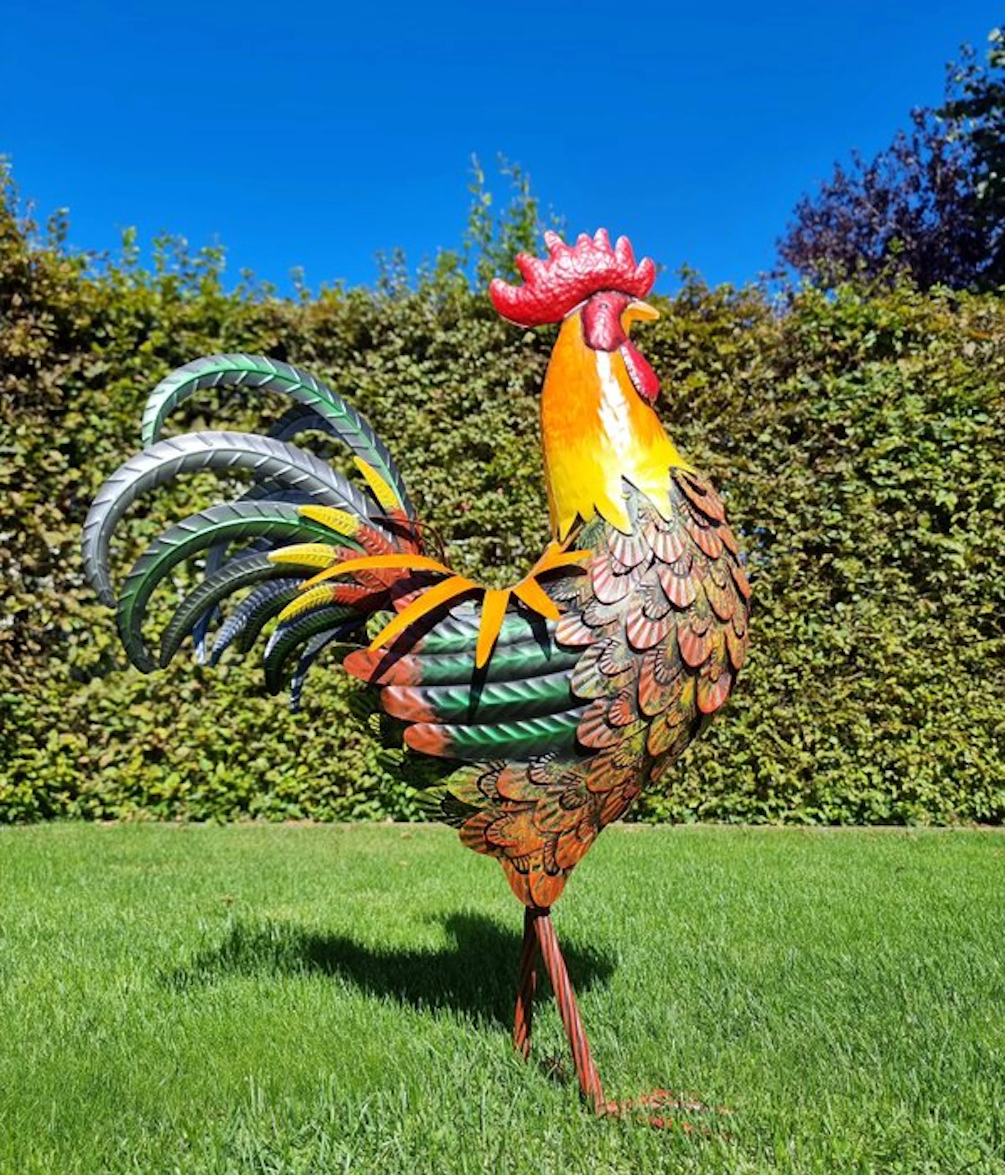 Sculpture, Metalen Haan - 85 cm - Metal
