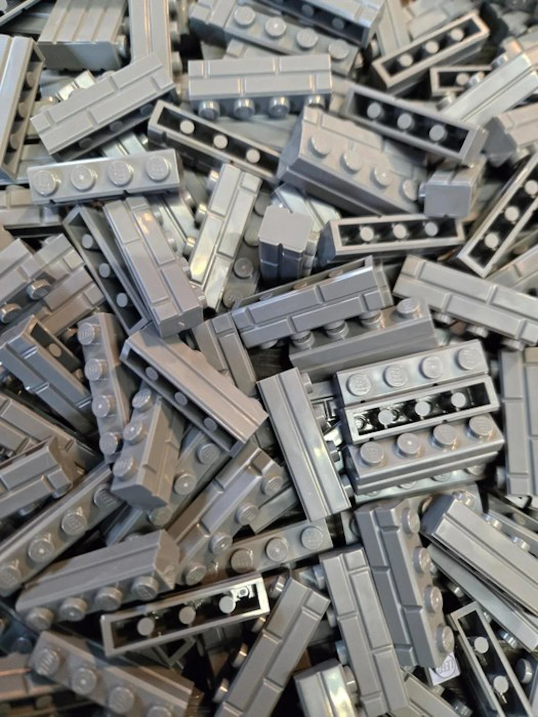 LEGO - Toy New Brick Modified 1 x 4 with Masonry Profile Dark Bluish