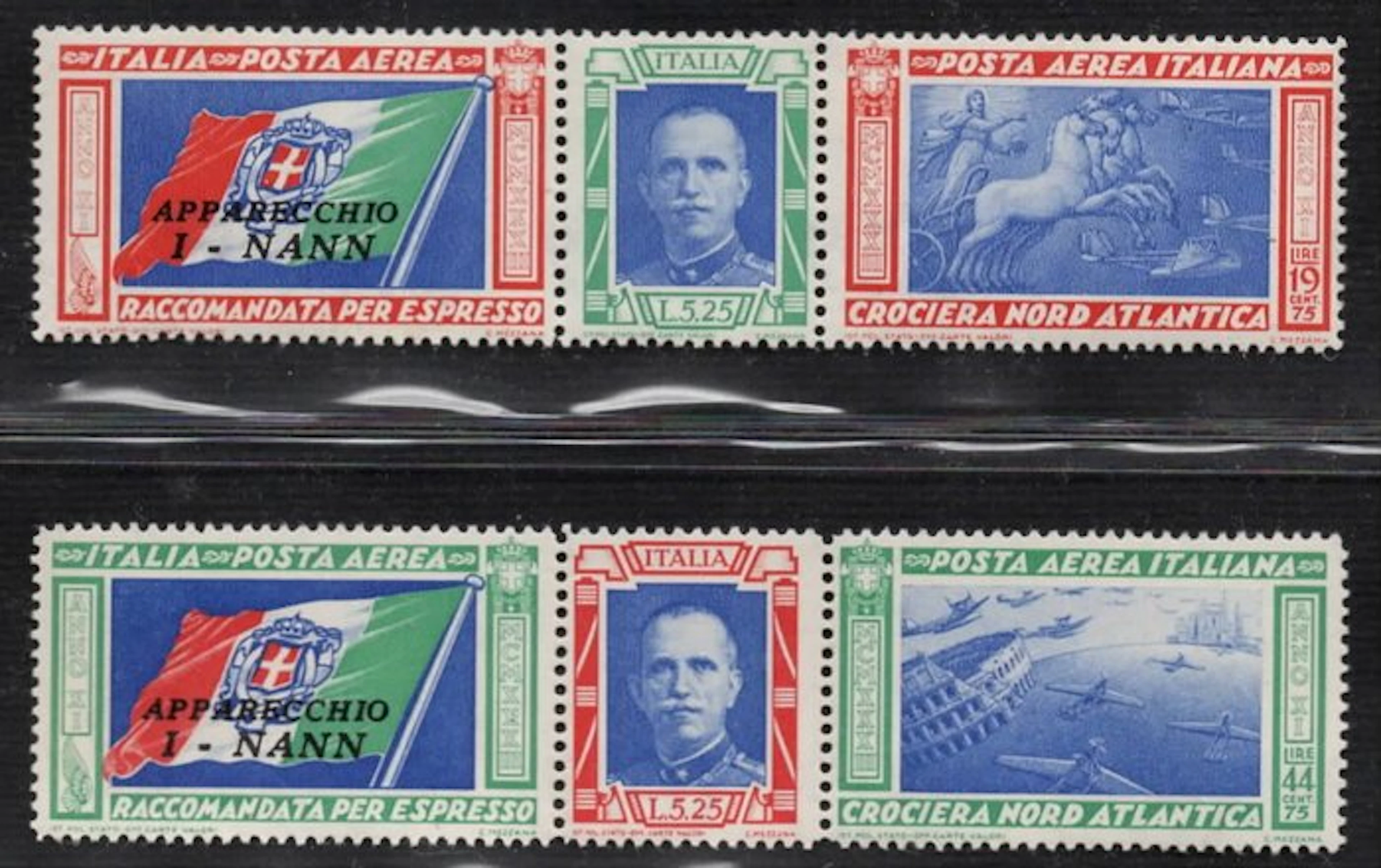 Italy Kingdom 1933 - Triptychs I-NANN in excellent condition