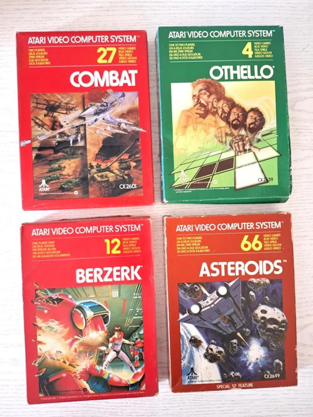 Atari - Atari 2600 - Combat; Othello; Berzerk; Asteroids...