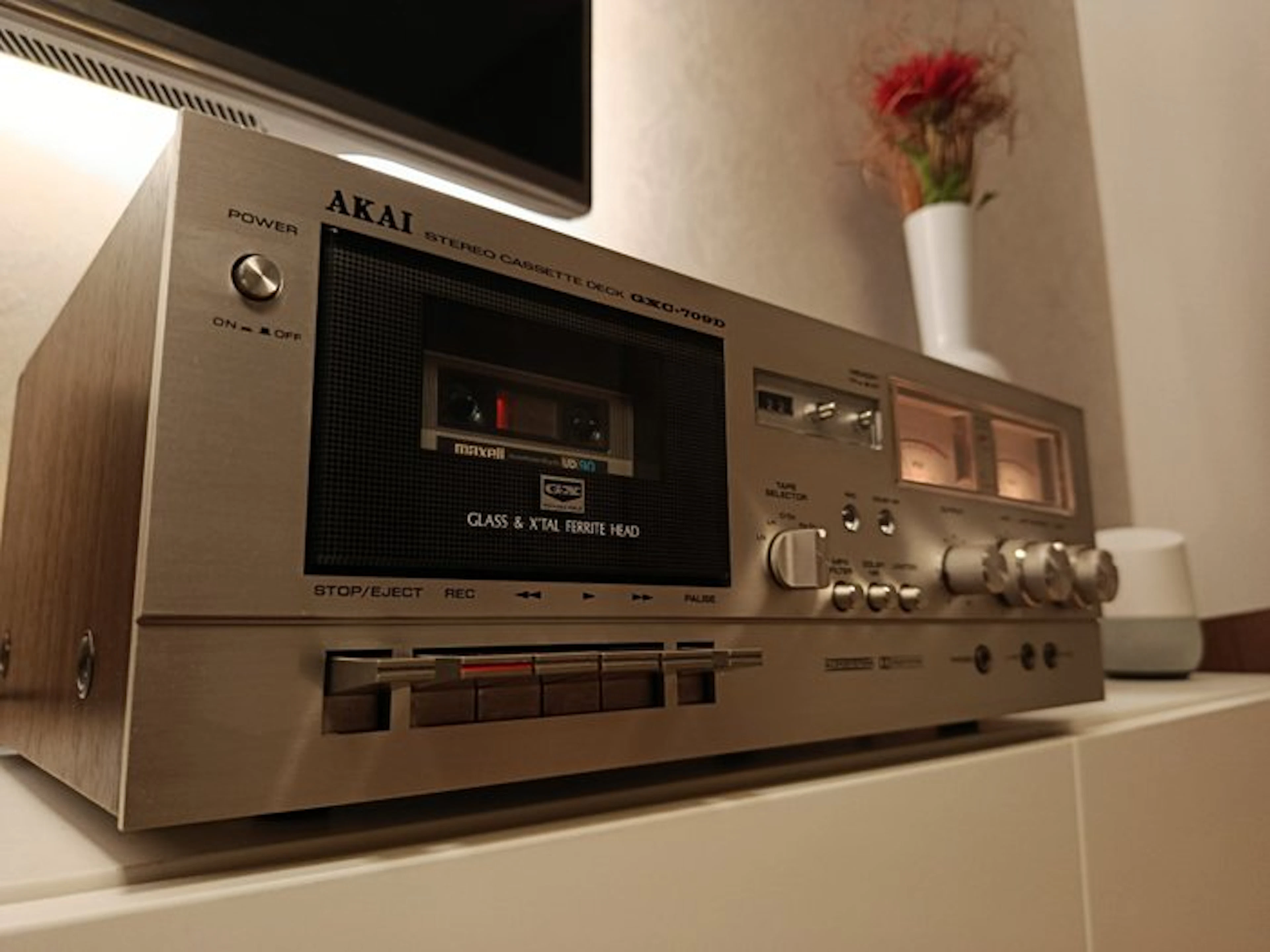 Akai - GXC-709D with GX Glass & X'tal Ferrite Head Cassette recorder-player