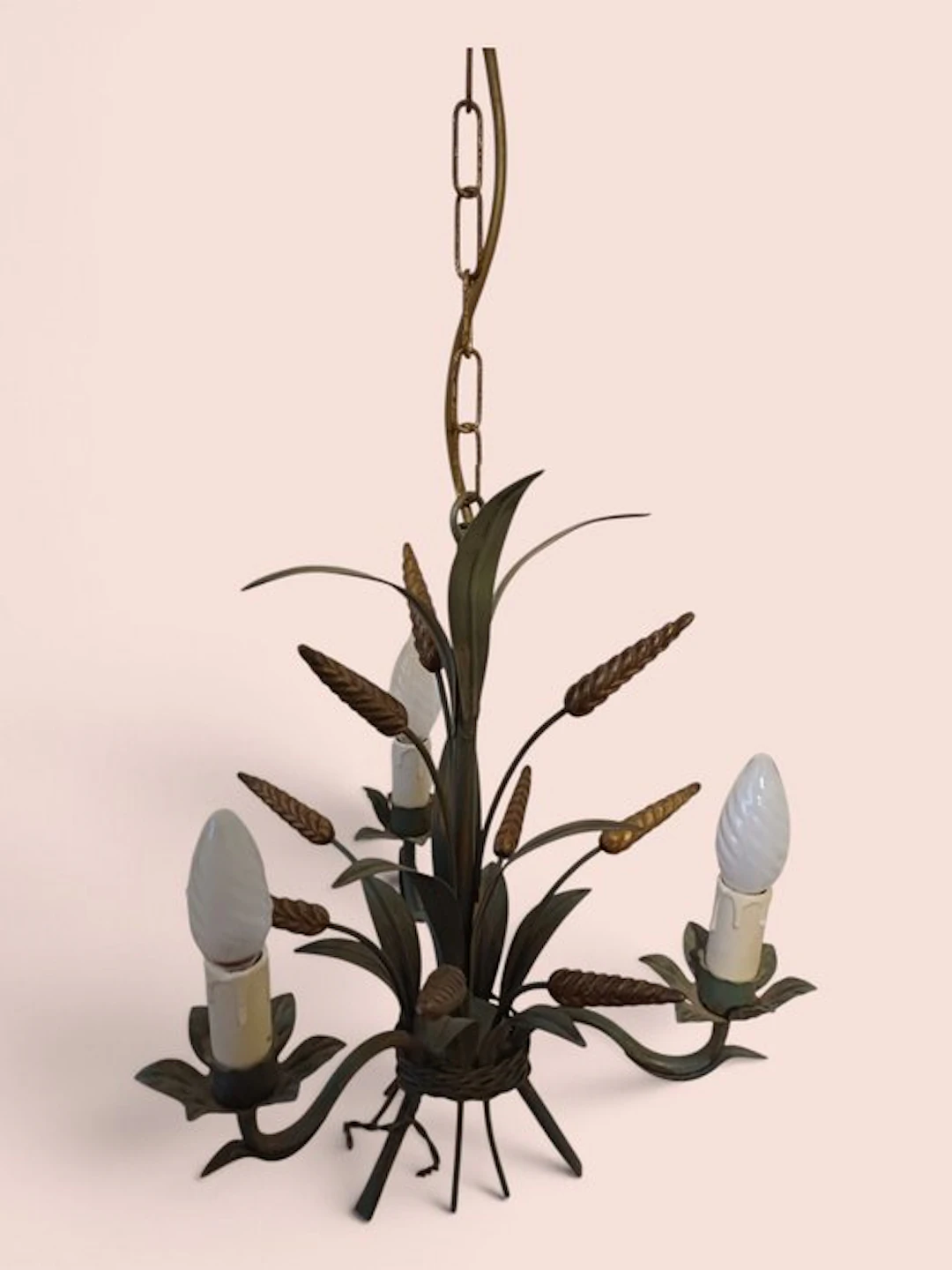 Masca - Chandelier - Metal, Brass - Vintage Masca Florentine