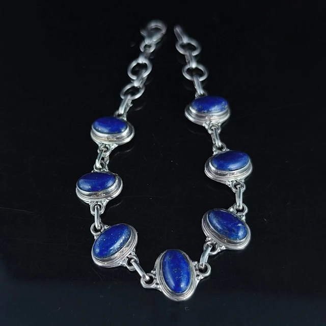Lapis lazuli - Silver - Bracelet - Enhance communication