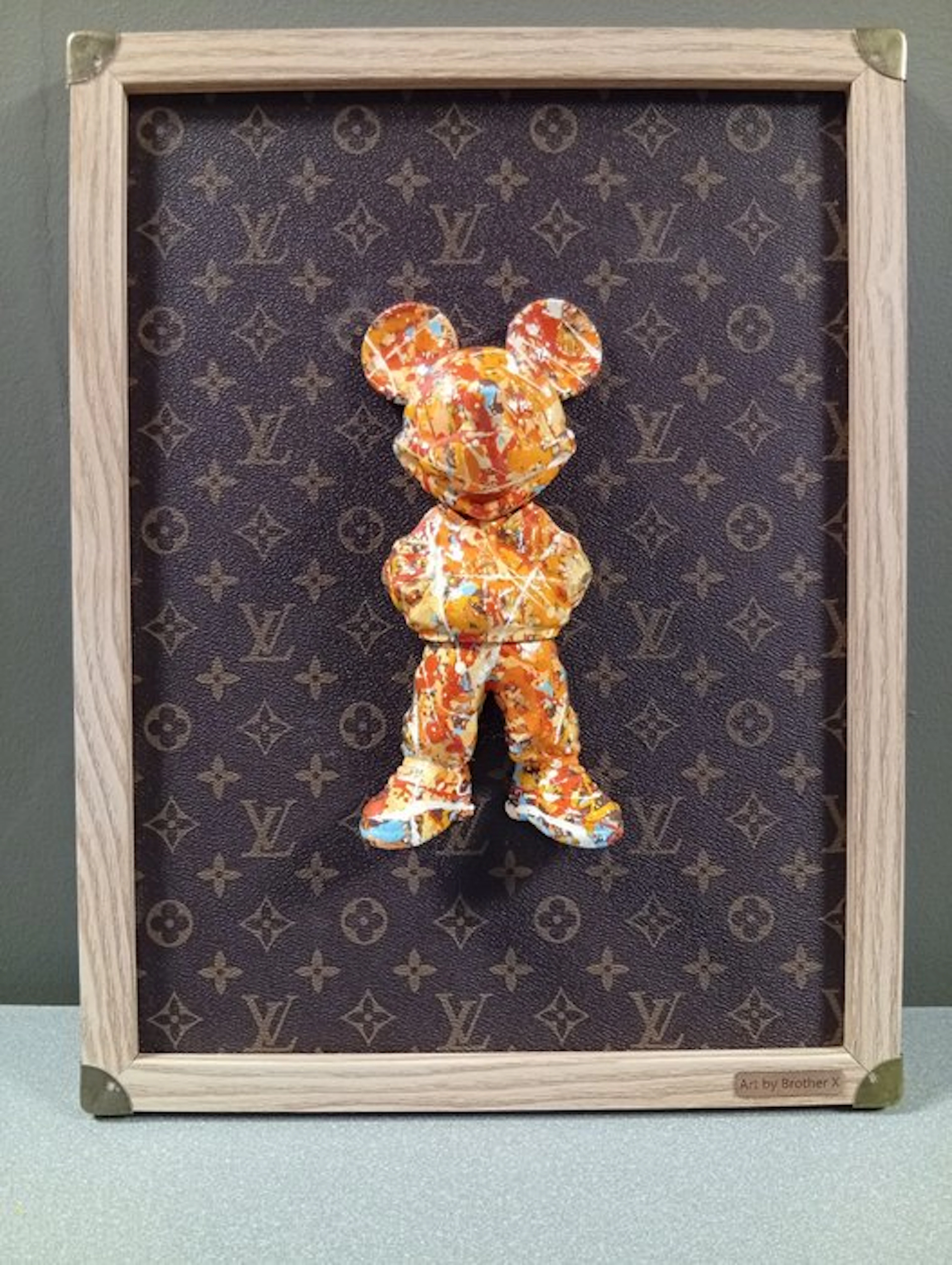 Brother X - Framed urban Mickey Mouse by Louis Vuitton - NO RESERVE PRICE