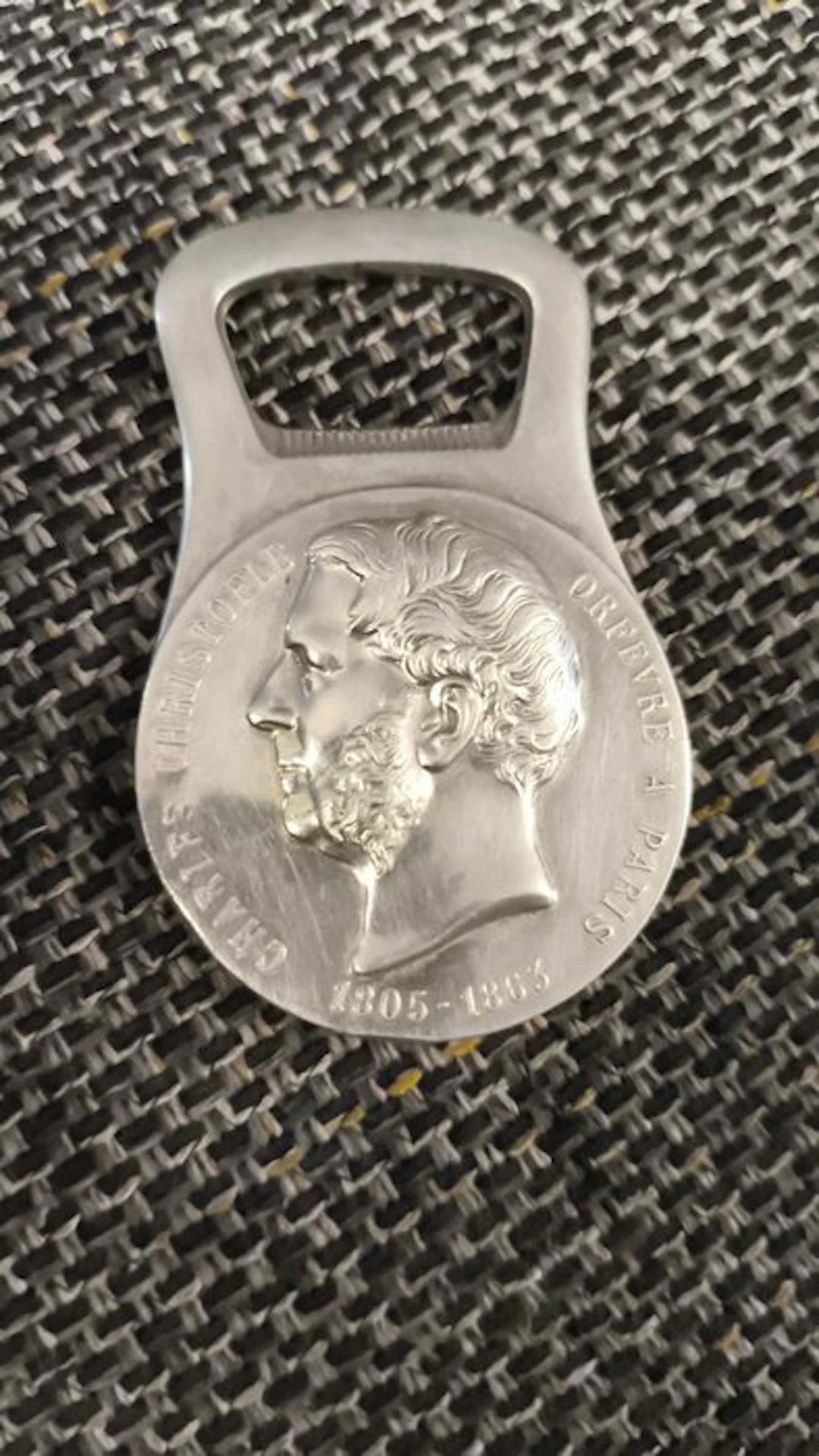 Bottle opener - Silverplated
