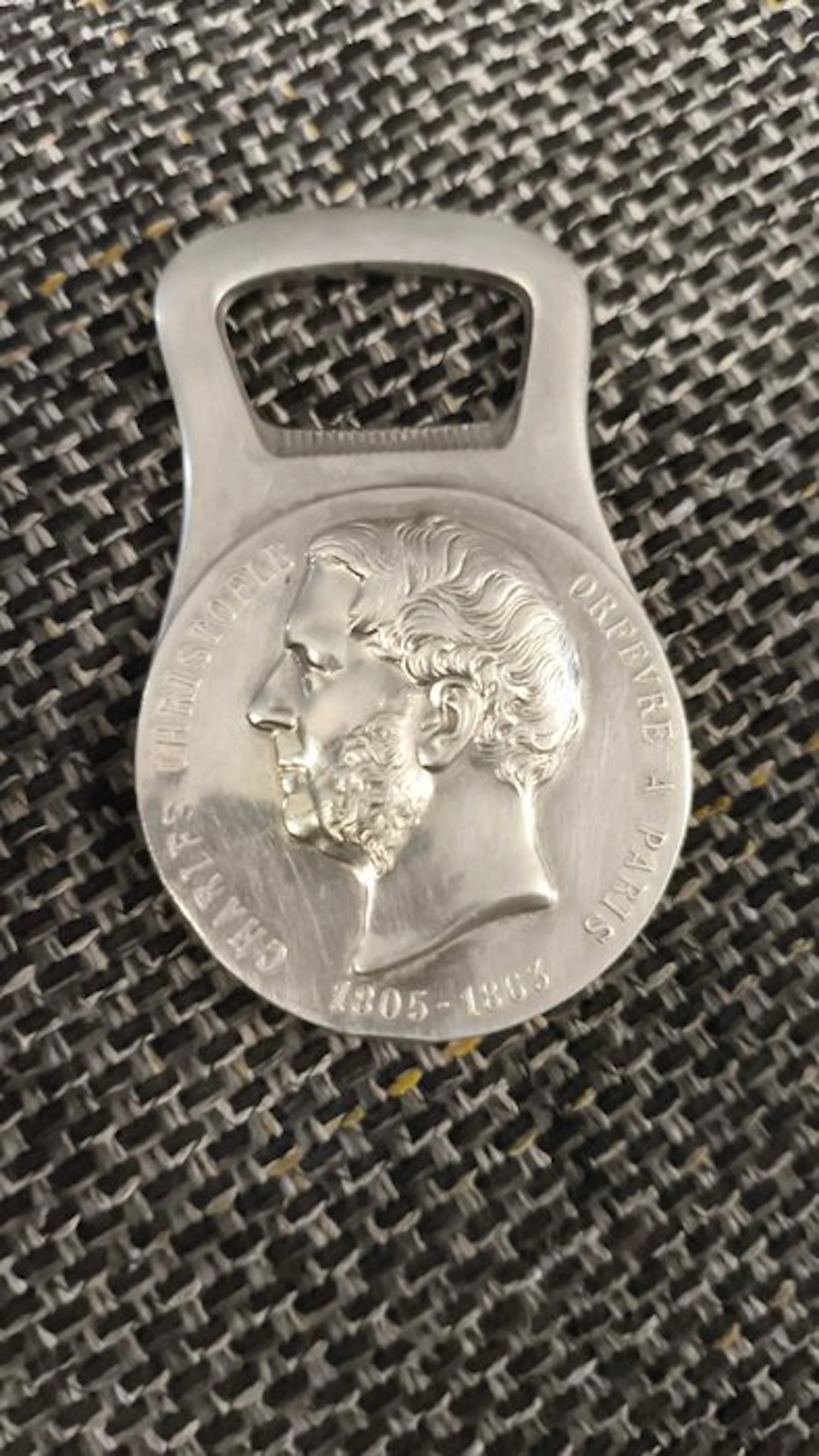 Bottle opener - Silverplated
