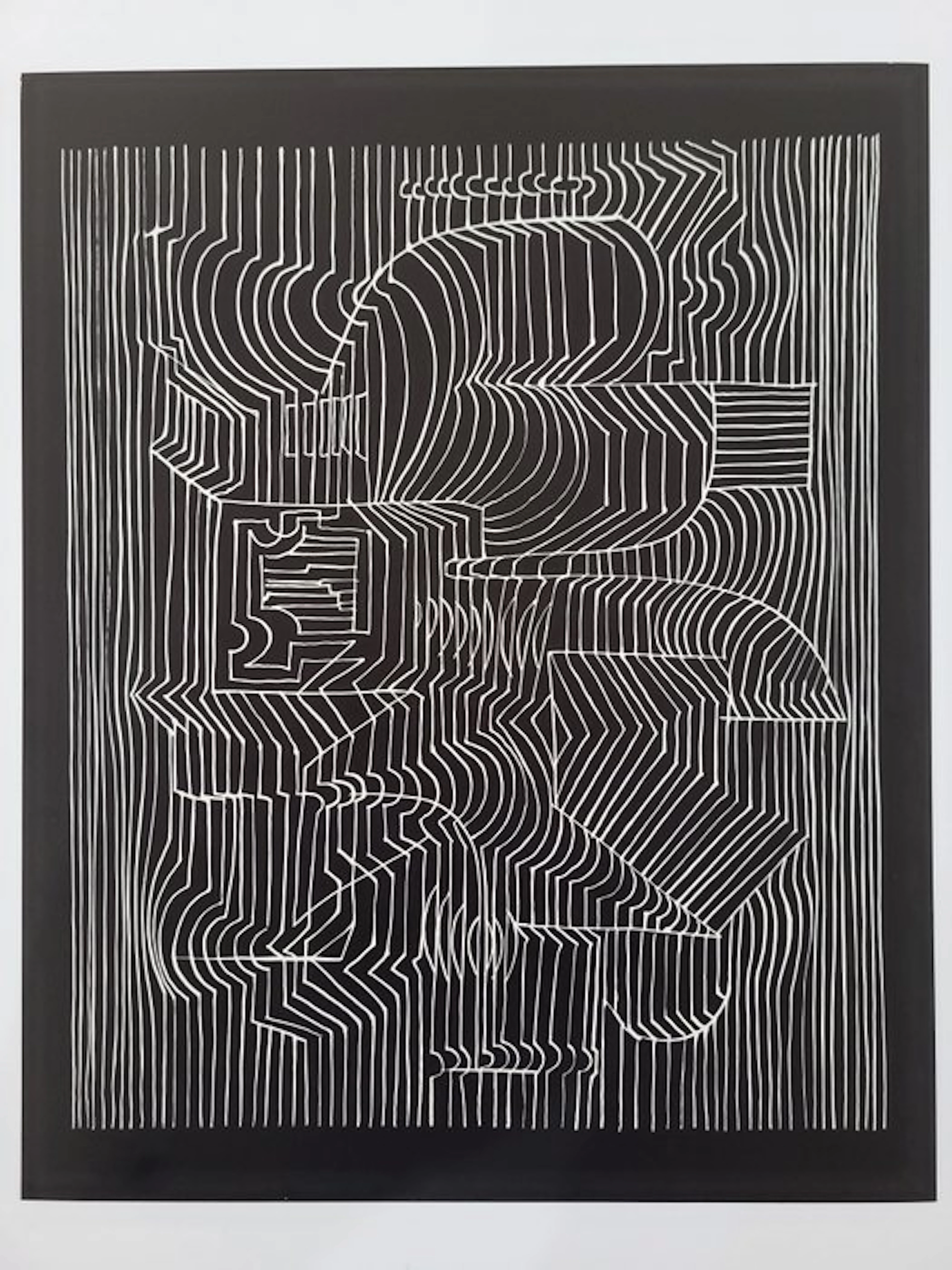 Victor Vasarely (1906-1997) - GORDIUM (1951) - tirage rare et épuisé