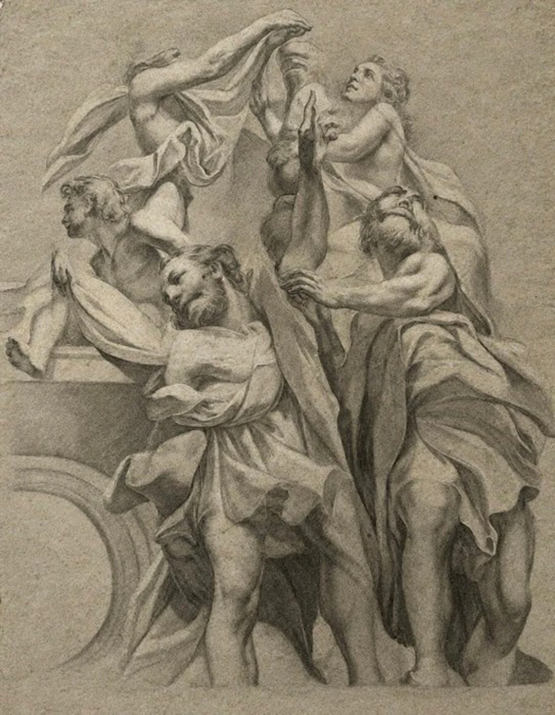 Italian school (XVII) - Studio per un affresco
