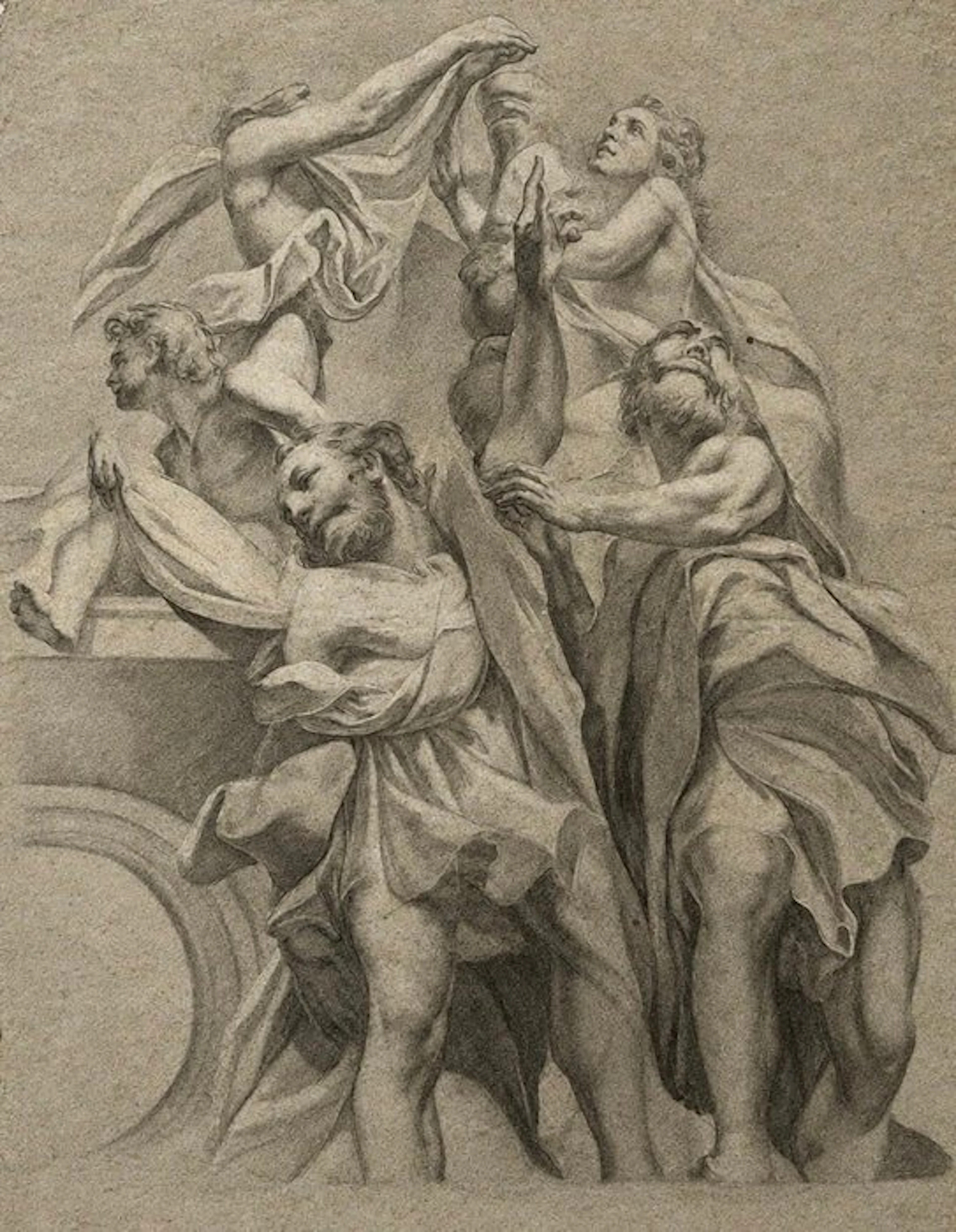 Italian school (XVII) - Studio per un affresco