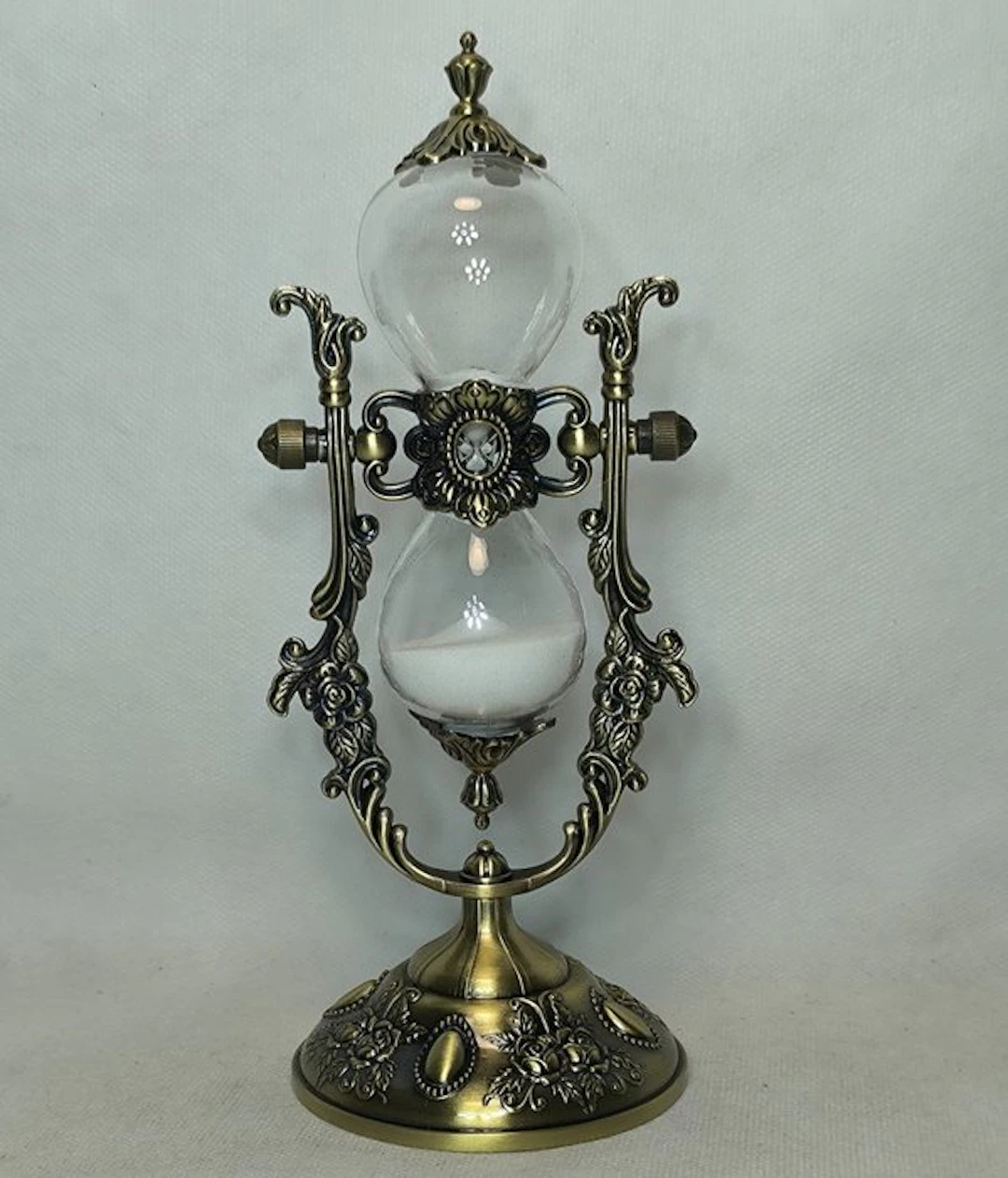 Hourglass - Metal, Glass - 1980-1990 - Baroque style
