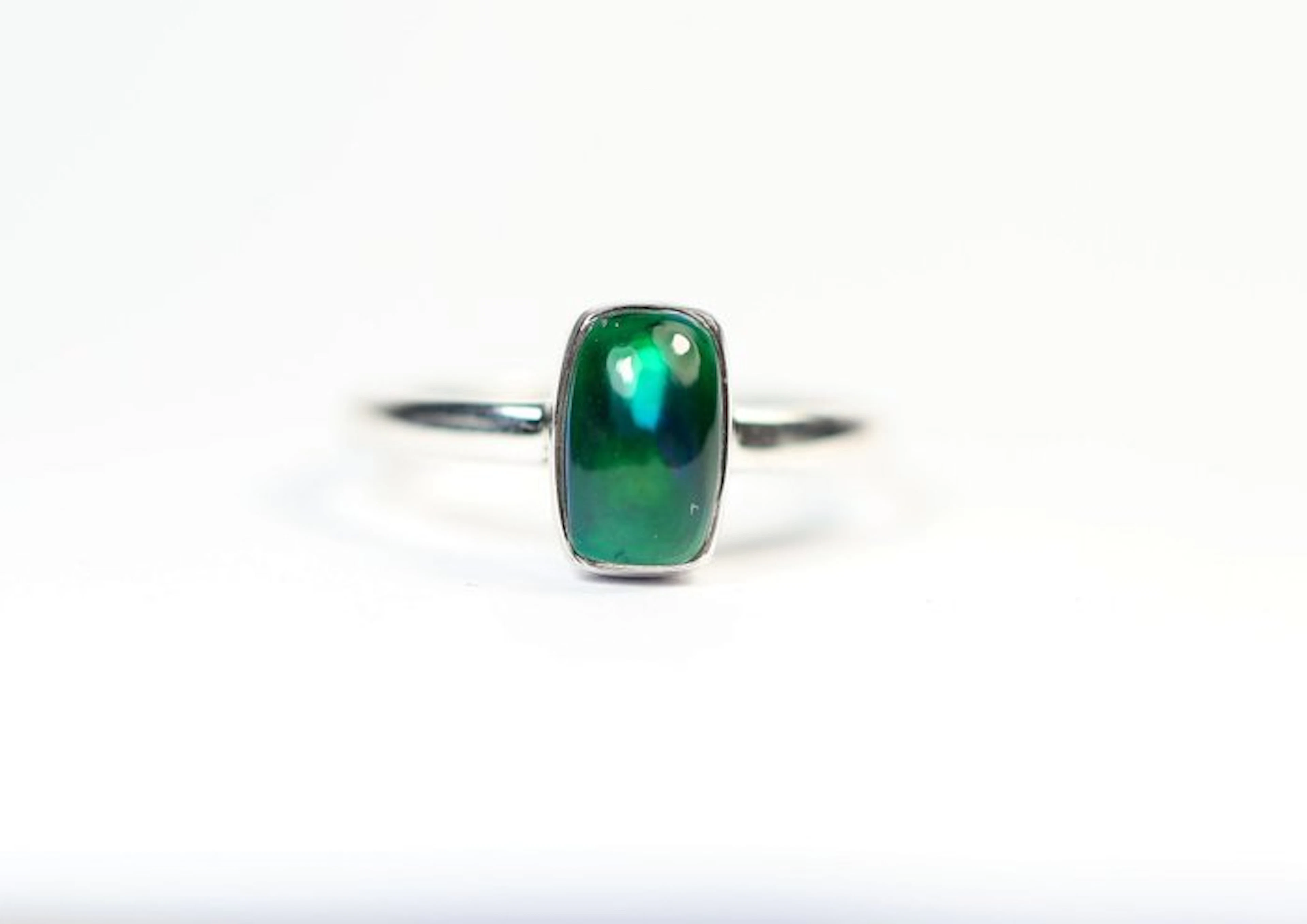 Black Chalama Opal Ring / Cabochon / new- 2.24 g - (1)