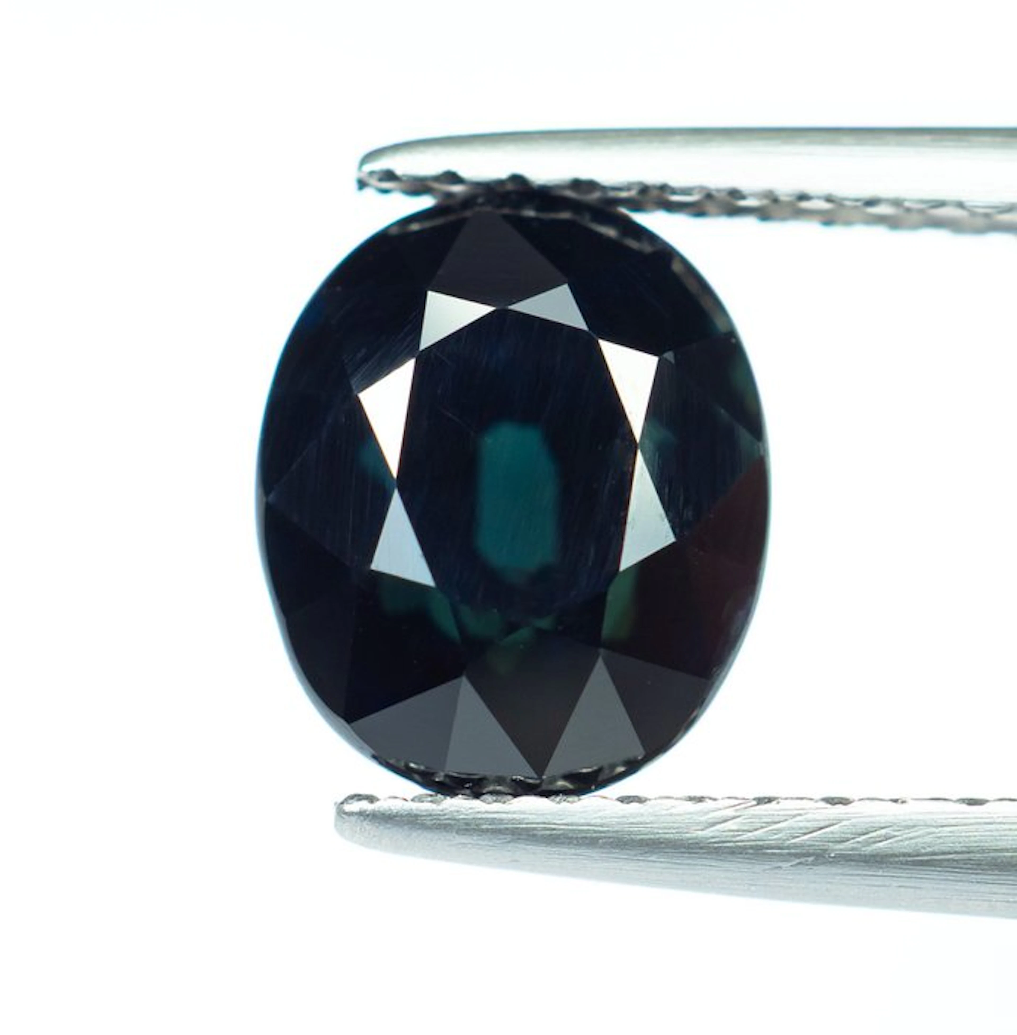 No reserve price Sapphire - 3.03 ct - Bellerophon Gemlab - Deep Blue