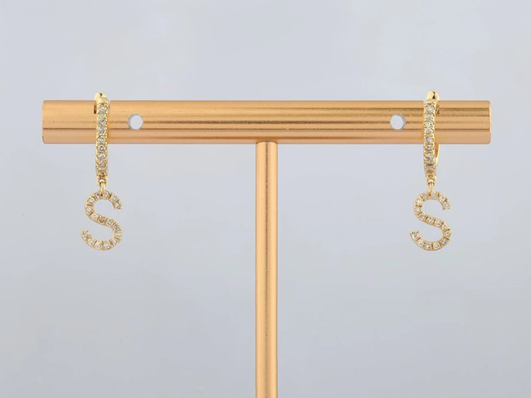 Earrings - 14 kt. Yellow gold - 0.24ct. tw. Diamond (Natural)