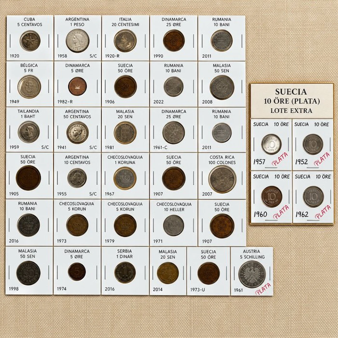 World. World Coin Collection – 150 Identified Coins + 5 Silver Coins