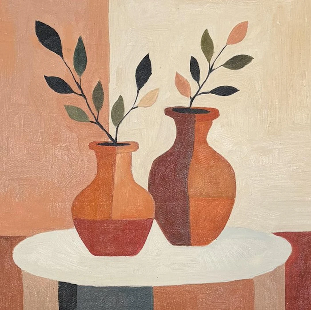 Enzo (XX) - Duo de vases terracotta