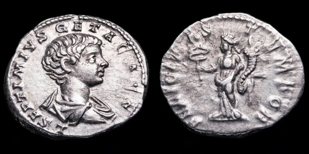 Roman Empire. Geta (AD 209-211). Denarius FELICITAS TEMPOR (No reserve price)
