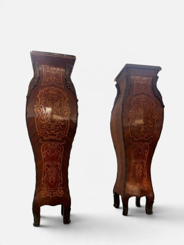 Antique inspired Pillar (2) - 1850-1900 - French bombe pedestals