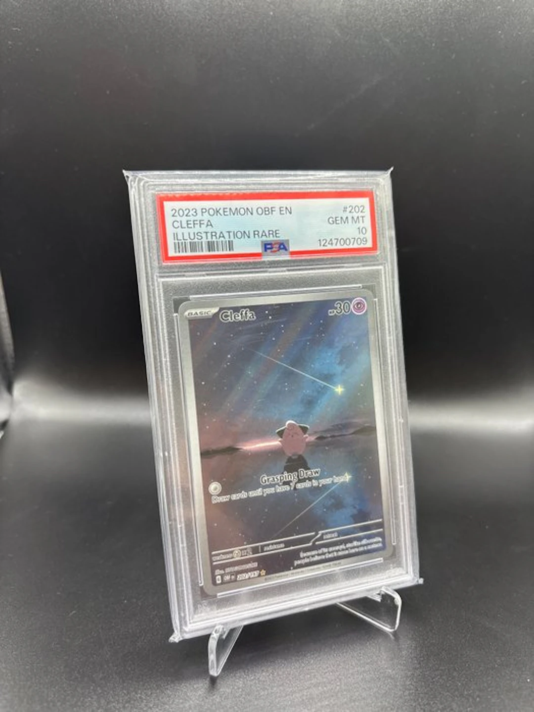 Pokémon - 1 Graded card - Cleffa 202 Full art - PSA 10...