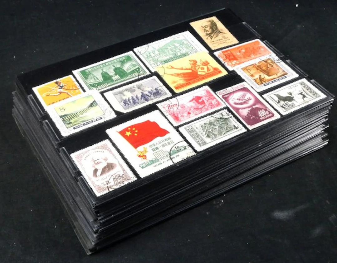 China - Large lot of stamps on stockcards from Empire to Peoples Republic