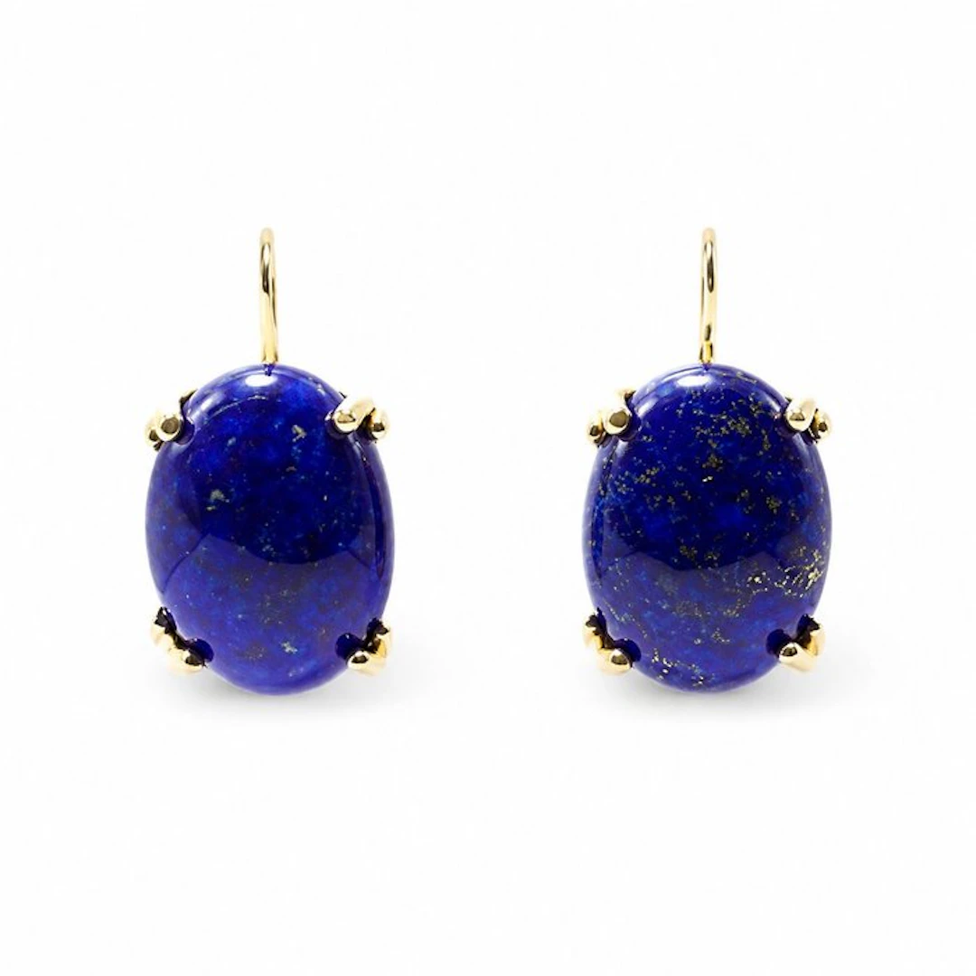 Lapis lazuli - Silver - Earrings