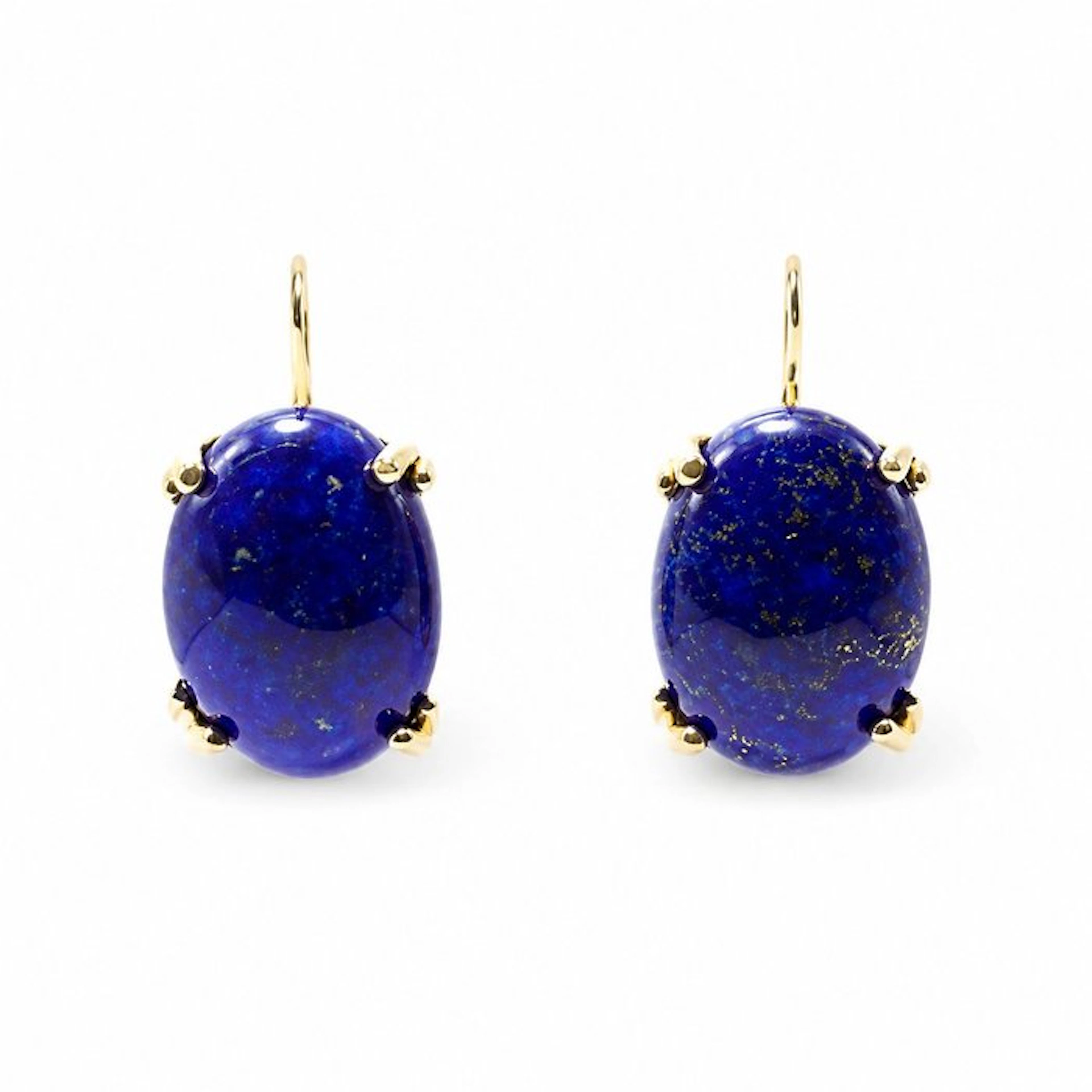 Lapis lazuli - Silver - Earrings