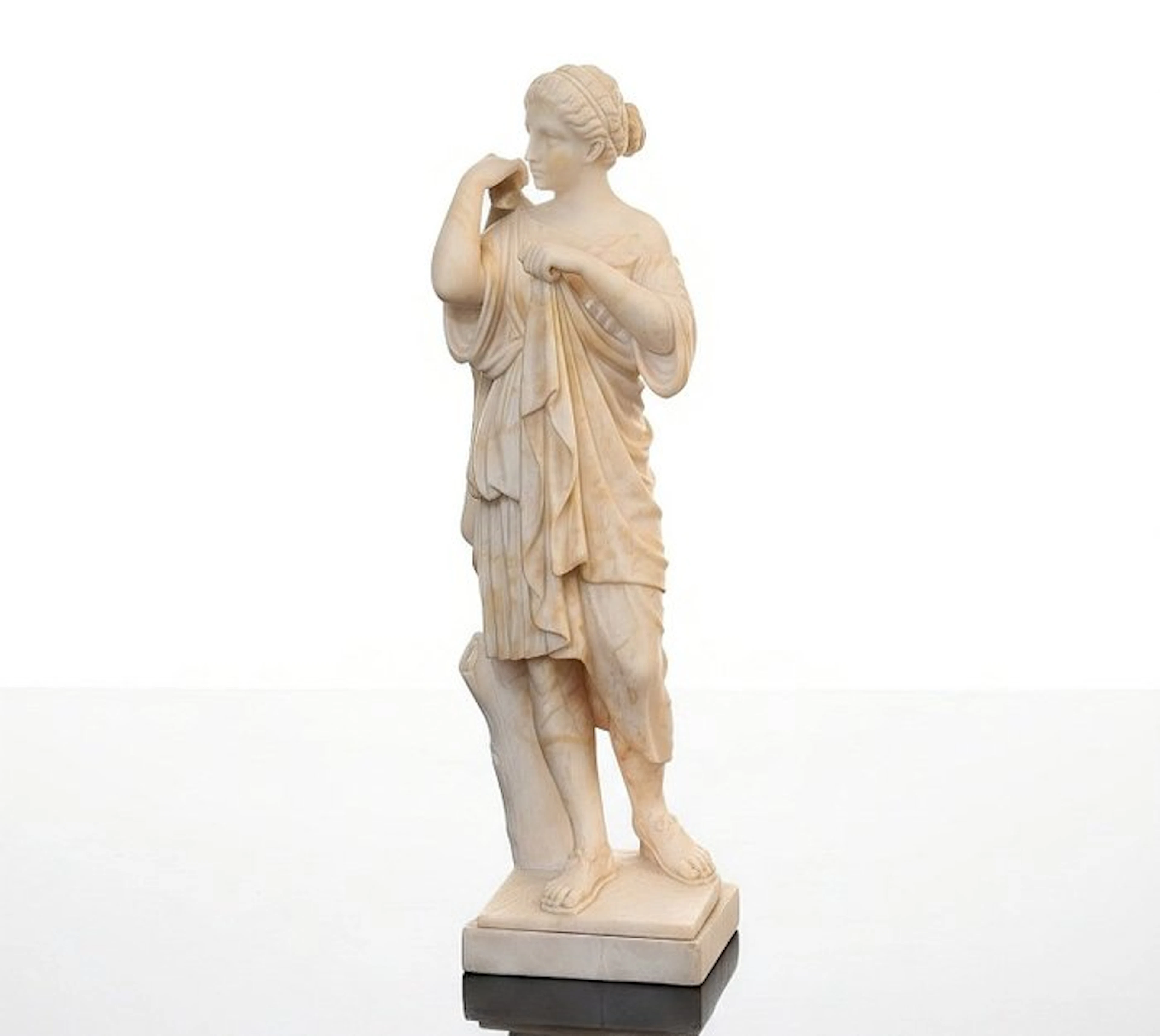 Statue, Diana di Gabi • Neoclassicismo - 62 cm - Alabaster