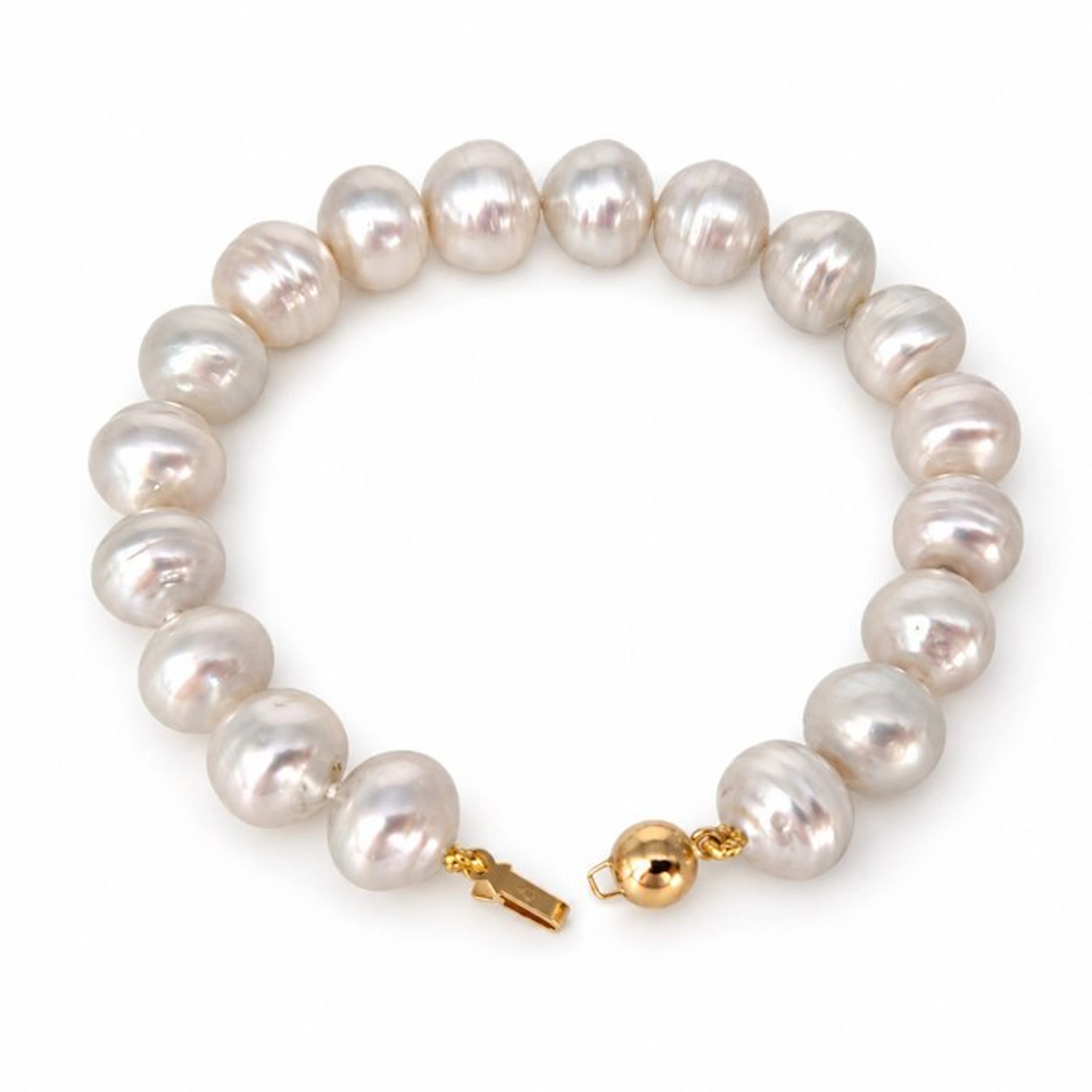 No reserve price - Bracelet - 18 kt. Yellow gold Pearl - Australian South Sea