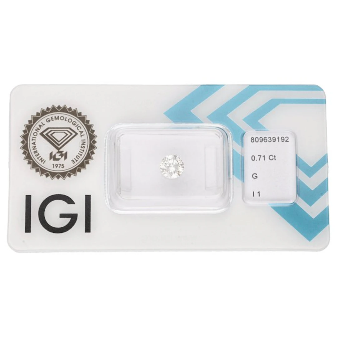No reserve price - 1 pcs Diamond (Natural) - 0.71 ct...