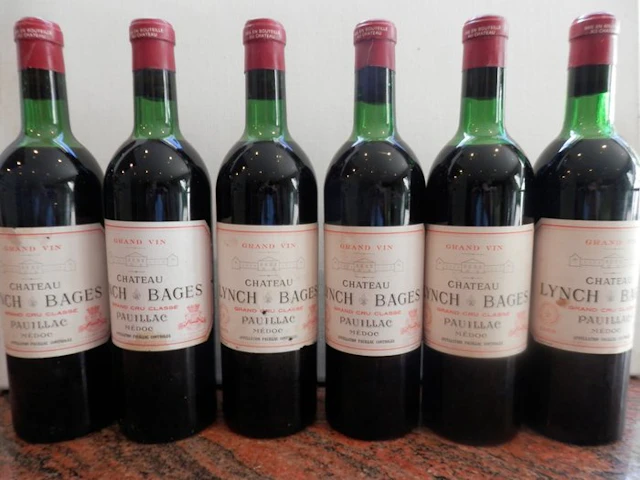 1969 Chateau Lynch Bages - Pauillac 5ème Grand Cru Classé - 6 Bottles (0.75L)