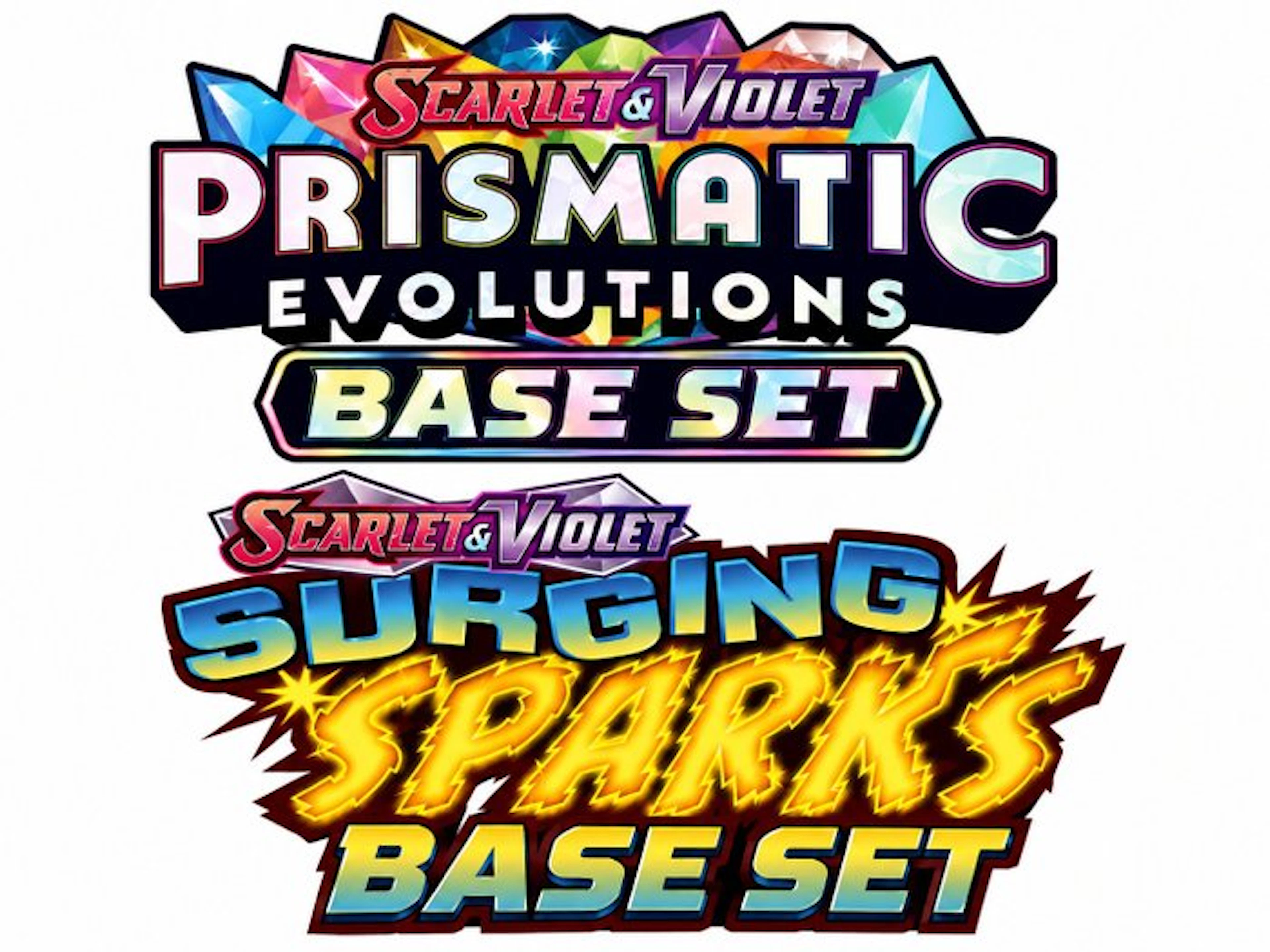 Complete set Prismatic Evolutions & Surging Sparks - Base Sets – Commons